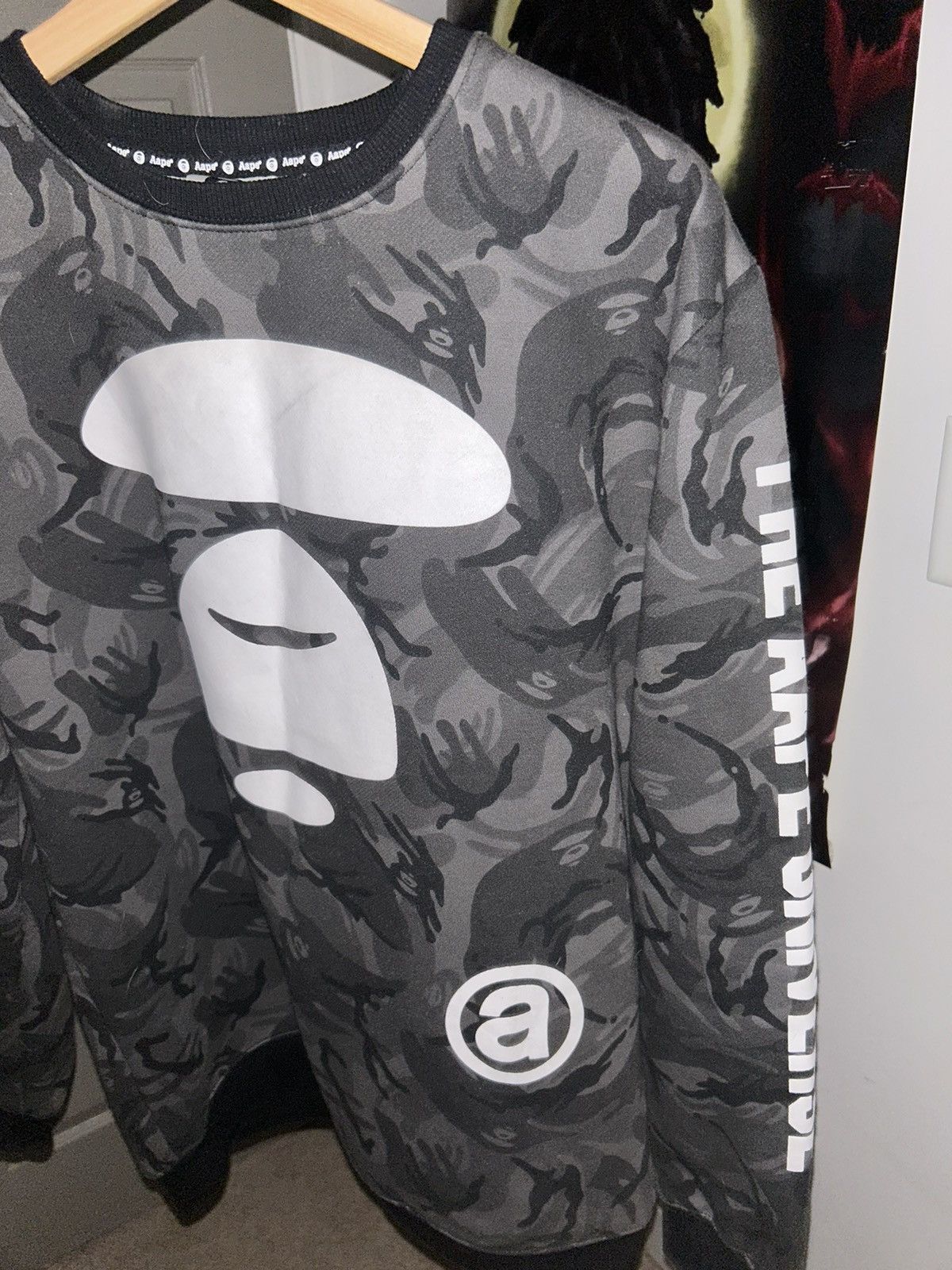 Grey Aape face Sweatshirt