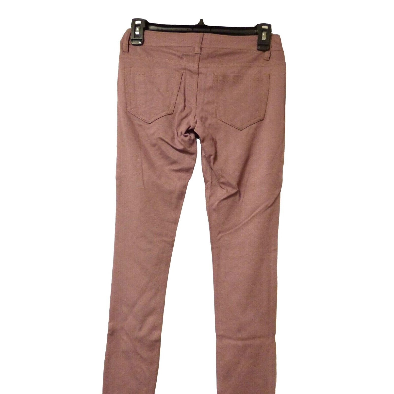 Other Black Hearts Brigade Women’s Ponte Pants, Mauve Wine, Size 2 Size 25" / US 0 / IT 36 - 7 Thumbnail