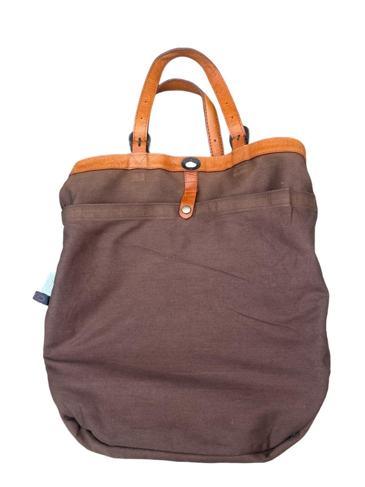 Japanese Brand × Leather Vintage Stranuovo X Ace Leather Cavas Tote Bag Size ONE SIZE - 22 Thumbnail