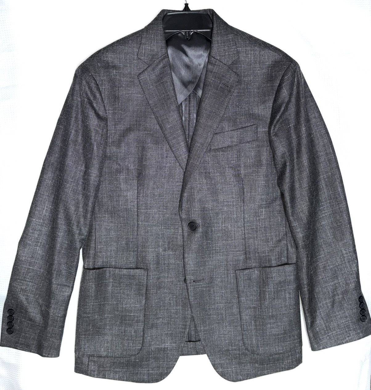 Nordstrom Nordstrom Men’s Shop Trim Gray Wool Blend Sport Coat 40 R Size 40R - 1 Thumbnail