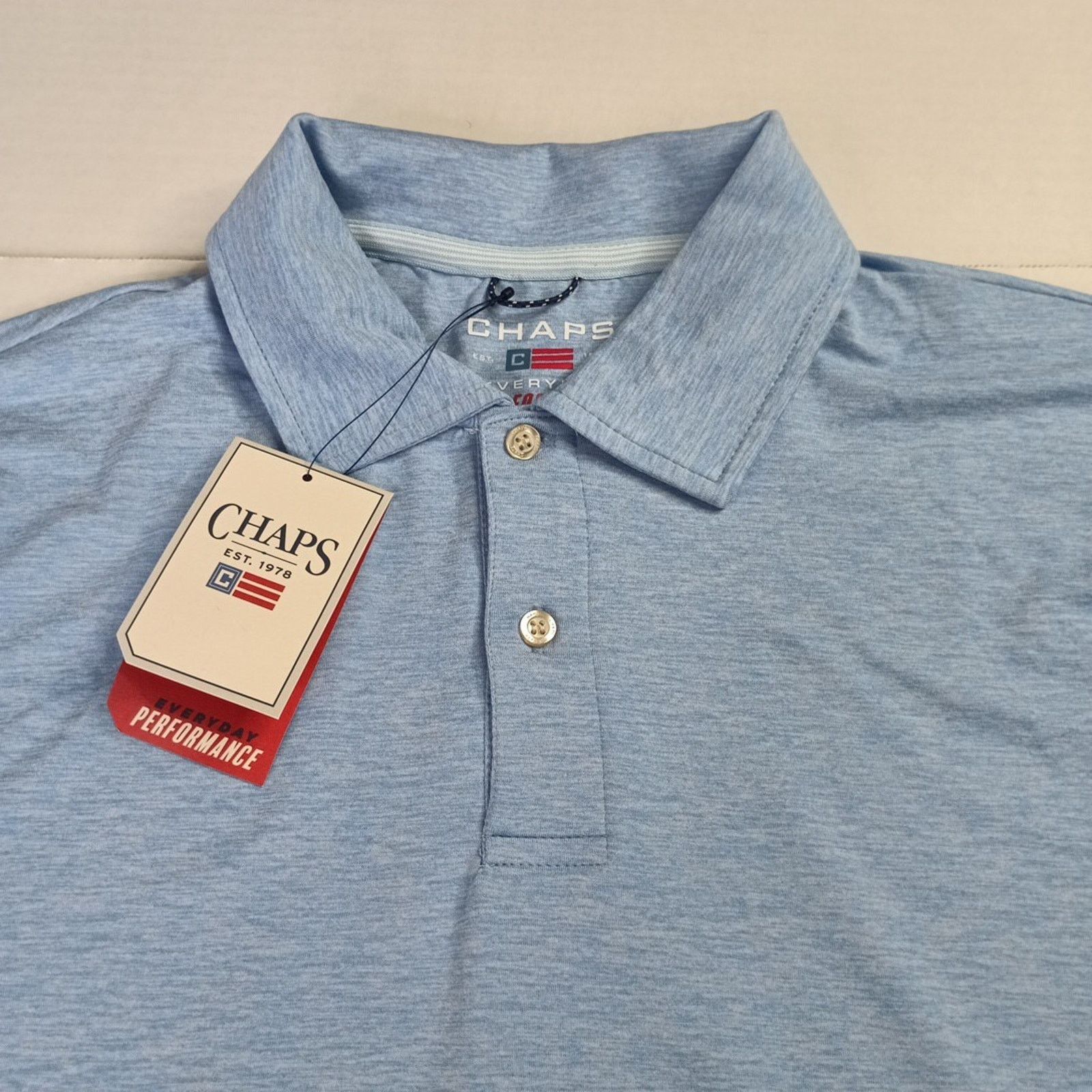 Chaps Chaps Everyday Performance Polo Shirt Men's Size L Blue Size US L / EU 52-54 / 3 - 2 Thumbnail