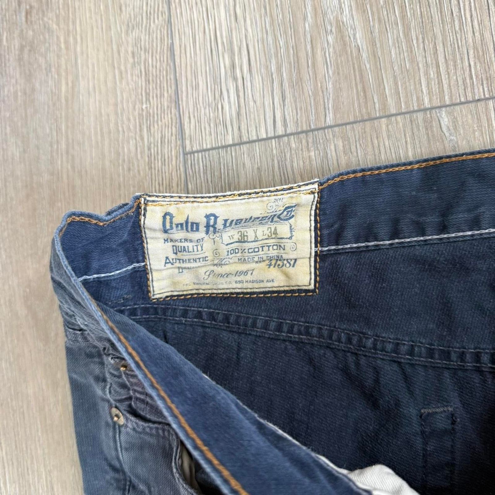 Polo Ralph Lauren Vintage y2k polo ralph lauren navy jeans Size US 36 / EU 52 - 7 Thumbnail