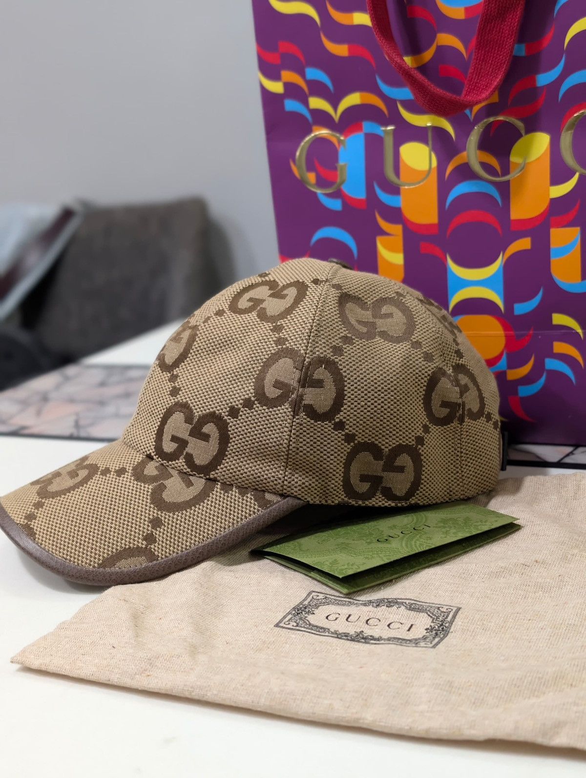 Gucci Authentic Gucci Jumbo GG Cap Size ONE SIZE - 3 Thumbnail