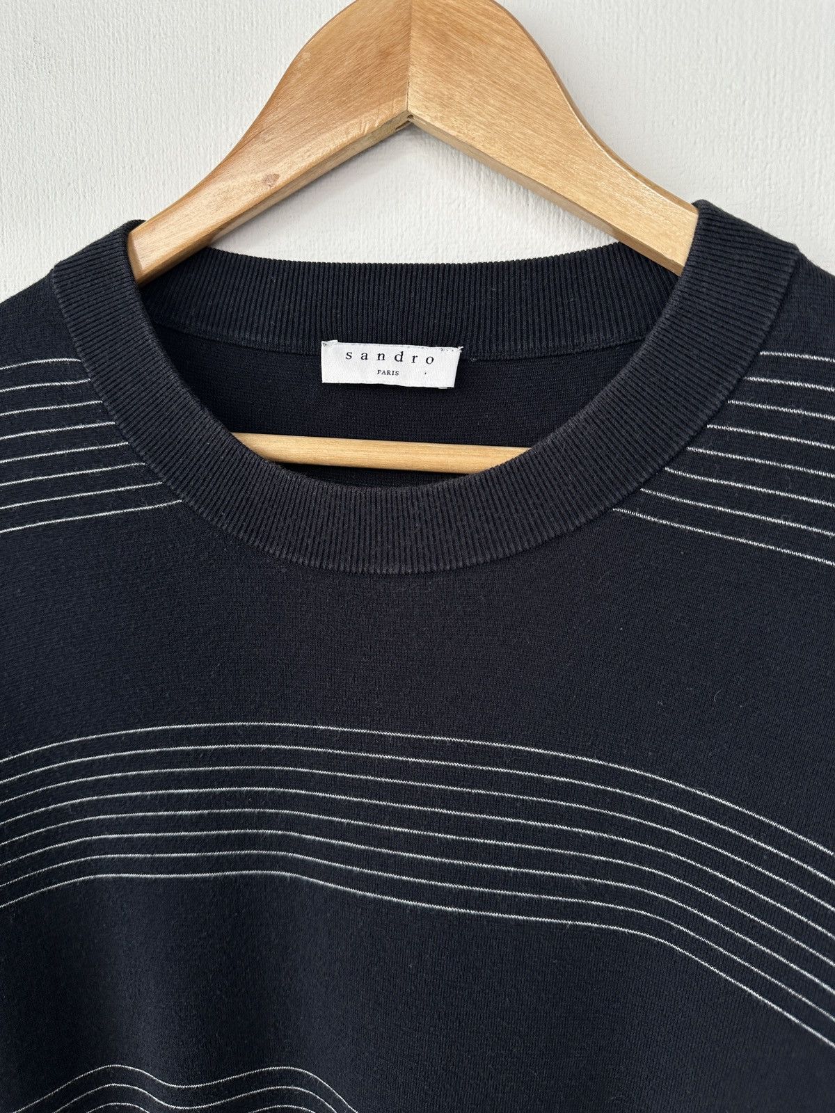 Sandro SANDRO PARIS Cotton Striped Jumper Sweater Men’s Size XL Size US XL / EU 56 / 4 - 7 Thumbnail