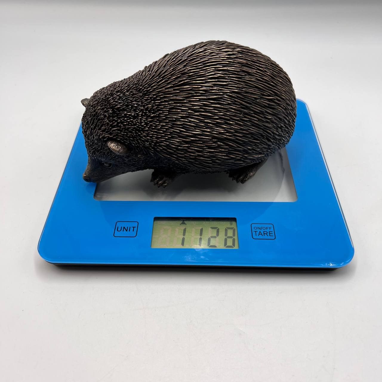 Vintage Hedgehog Statue Figure Polystone Bronze Made in Italy 1.1 kg Size ONE SIZE - 6 Thumbnail