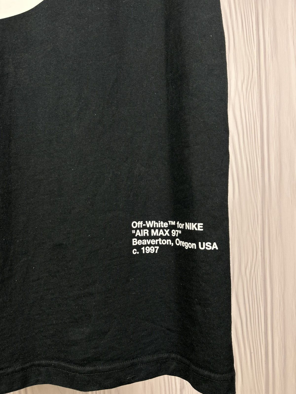 Nike × Off-White Off White x Nike NRG Big Logo Eagle Tuxedo Swoosh T-Shirt S Size US S / EU 44-46 / 1 - 5 Thumbnail