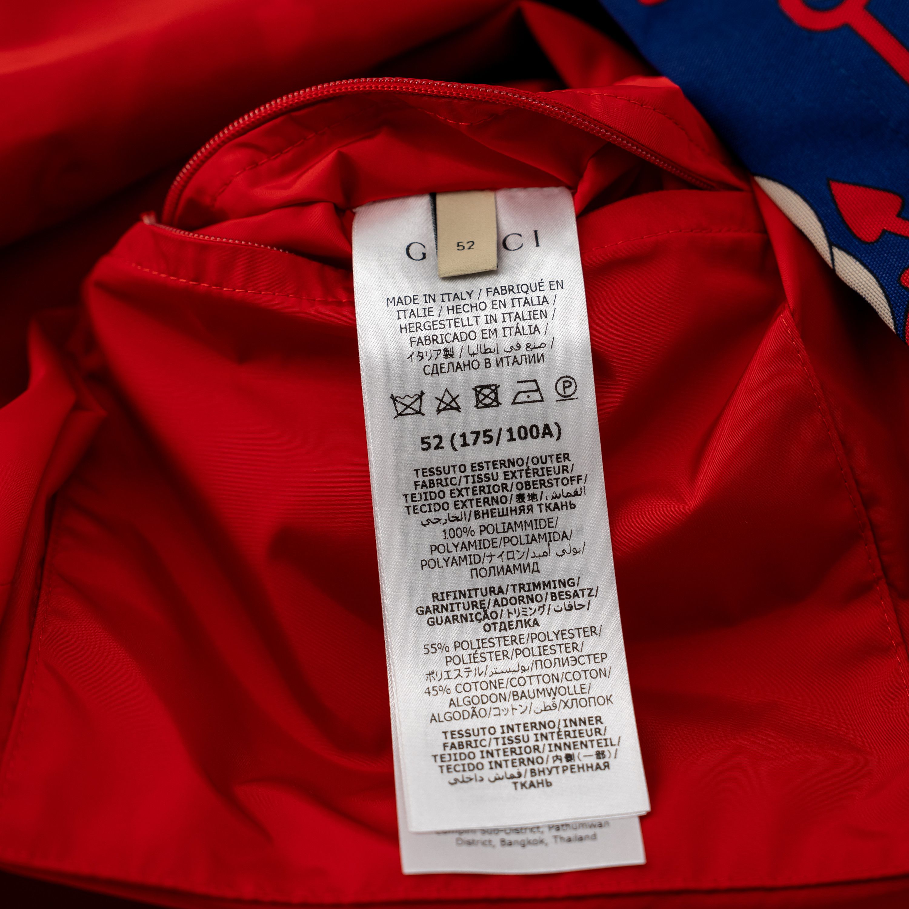 Gucci 52 XL - Gucci Double G Anchor Print Jacket Hooded Red Blue Size US L / EU 52-54 / 3 - 8 Thumbnail