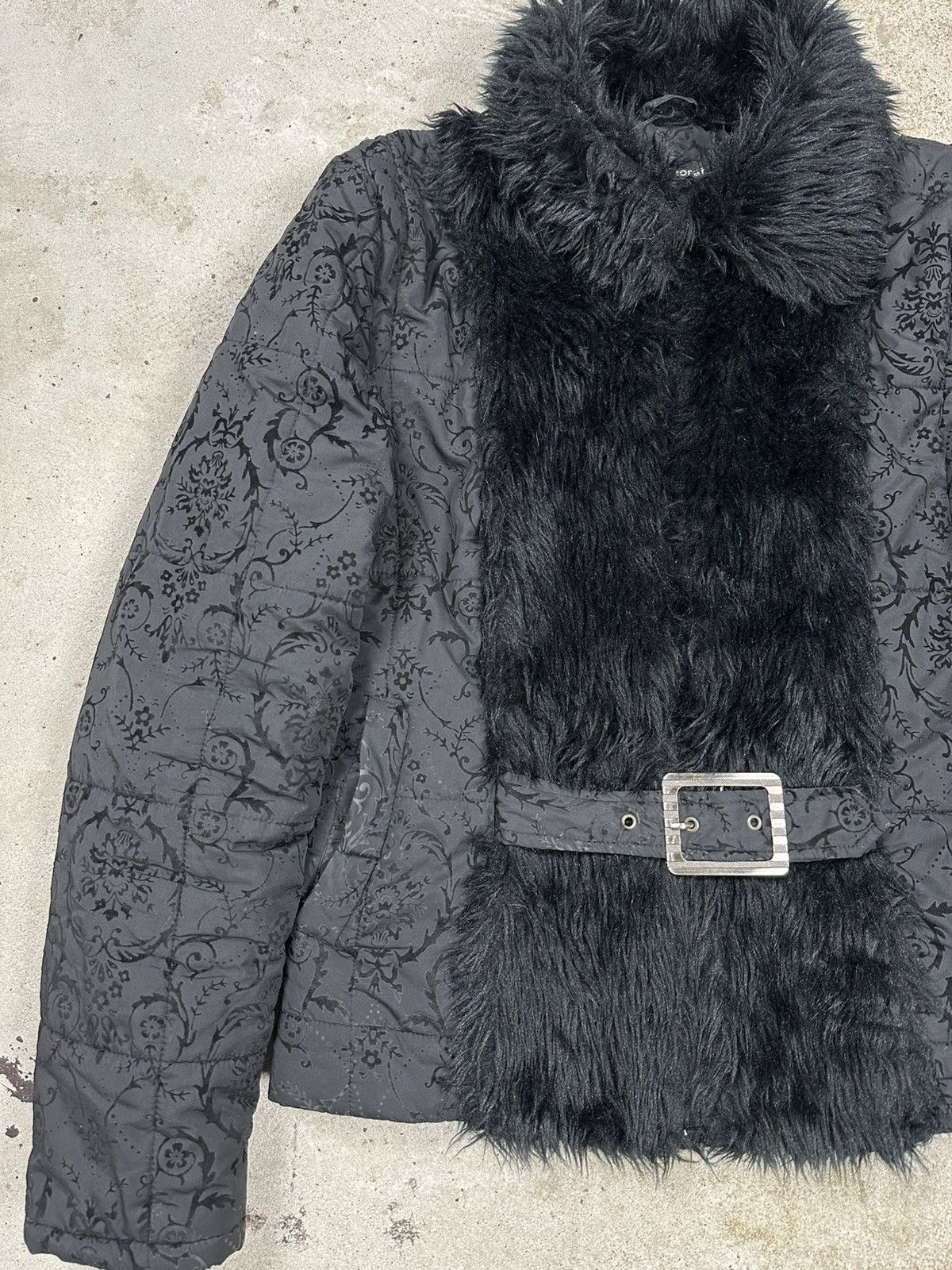 If Six Was Nine × Japanese Brand × Le Grande Bleu (L.G.B.) Vintage Y2K Faux Fur Collar Black Japanese Style Jacket Size US S / EU 44-46 / 1 - 5 Thumbnail