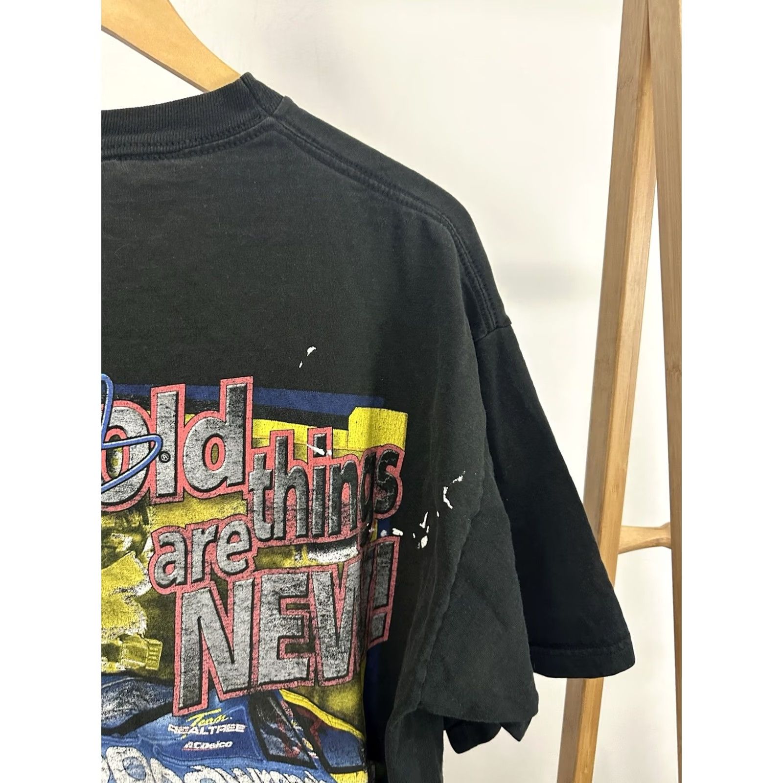 Chase Authentics VINTAGE Chase Authentics Wrangler Dale Earnhardt Nascar Goodwrench Faded Worn Black T-Shirt L Mens NASCAR Shirt Size US L / EU 52-54 / 3 - 8 Thumbnail