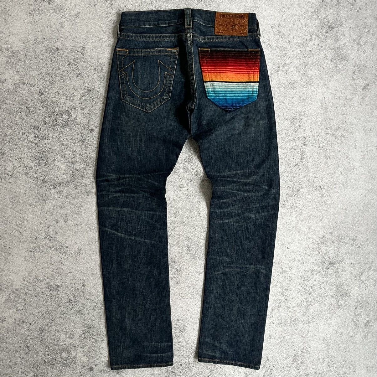 image of Vintage Y2K Made In Usa True Religion Jeans Denim Pants in Navy, Men's (Size 31)