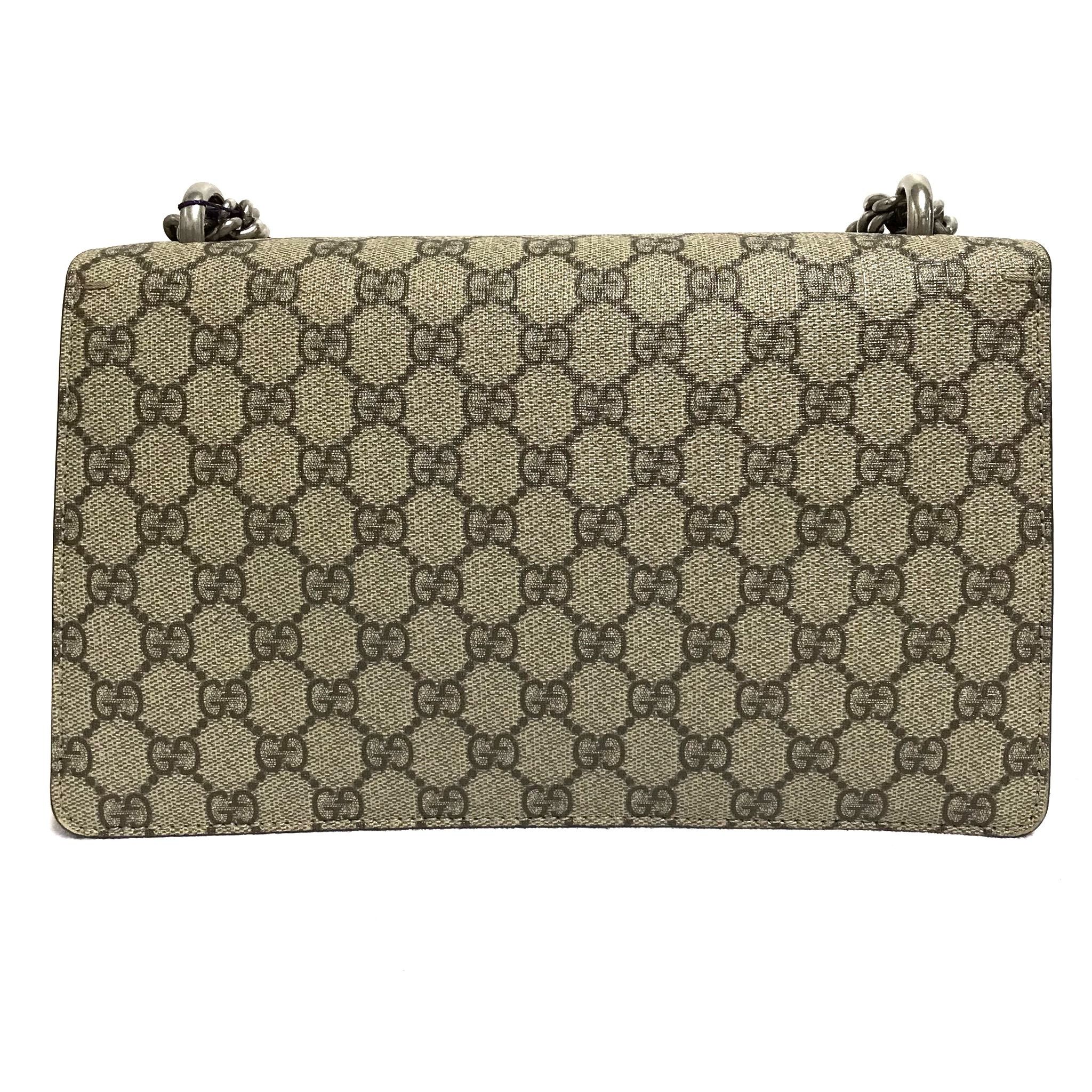 Gucci Gucci Dionysus GG Supreme Red Suede Medium Bag Size ONE SIZE - 2 Thumbnail