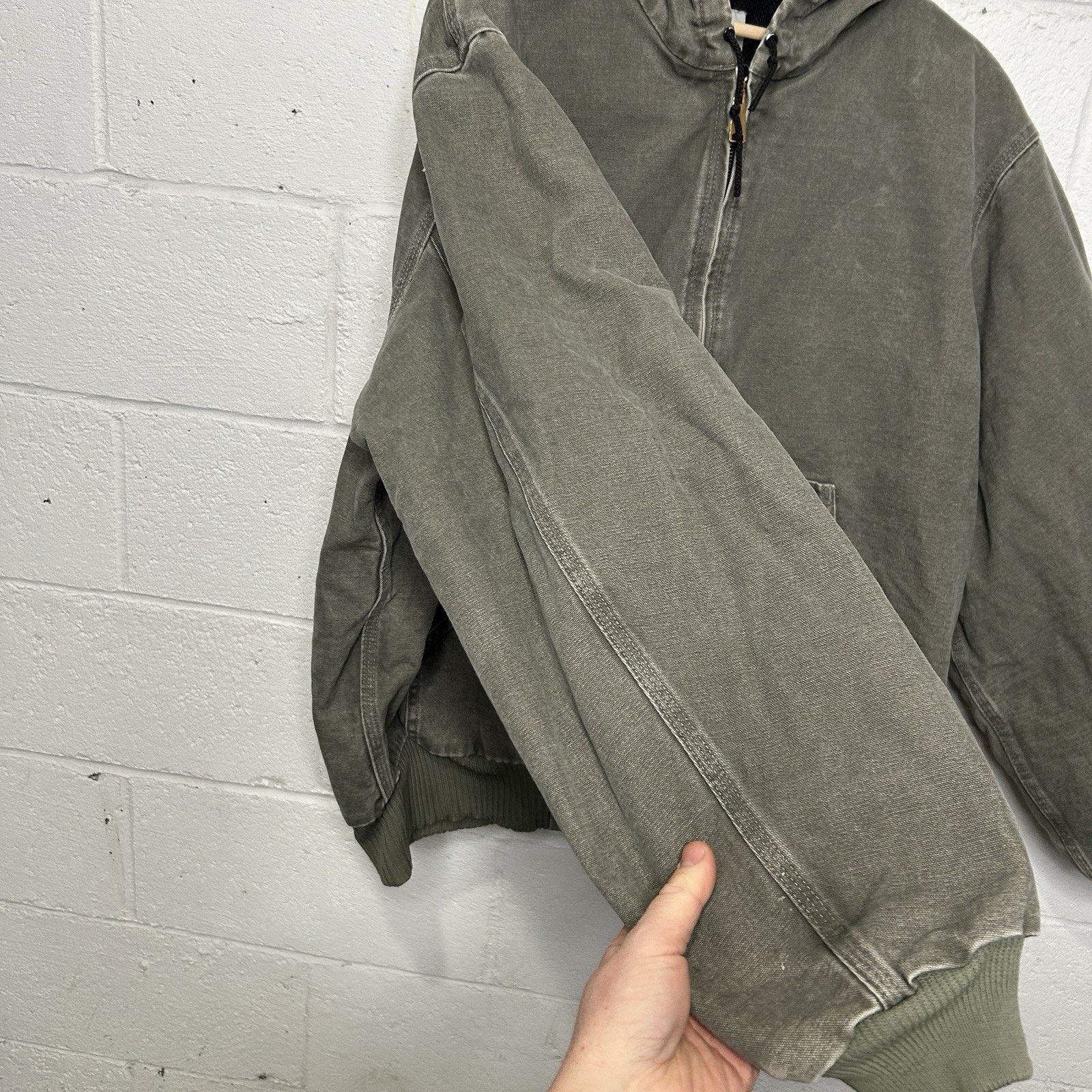 Carhartt Vintage Carhartt Thermal Hooded Active Jacket “Sage” J160 Size US XL / EU 56 / 4 - 9 Thumbnail