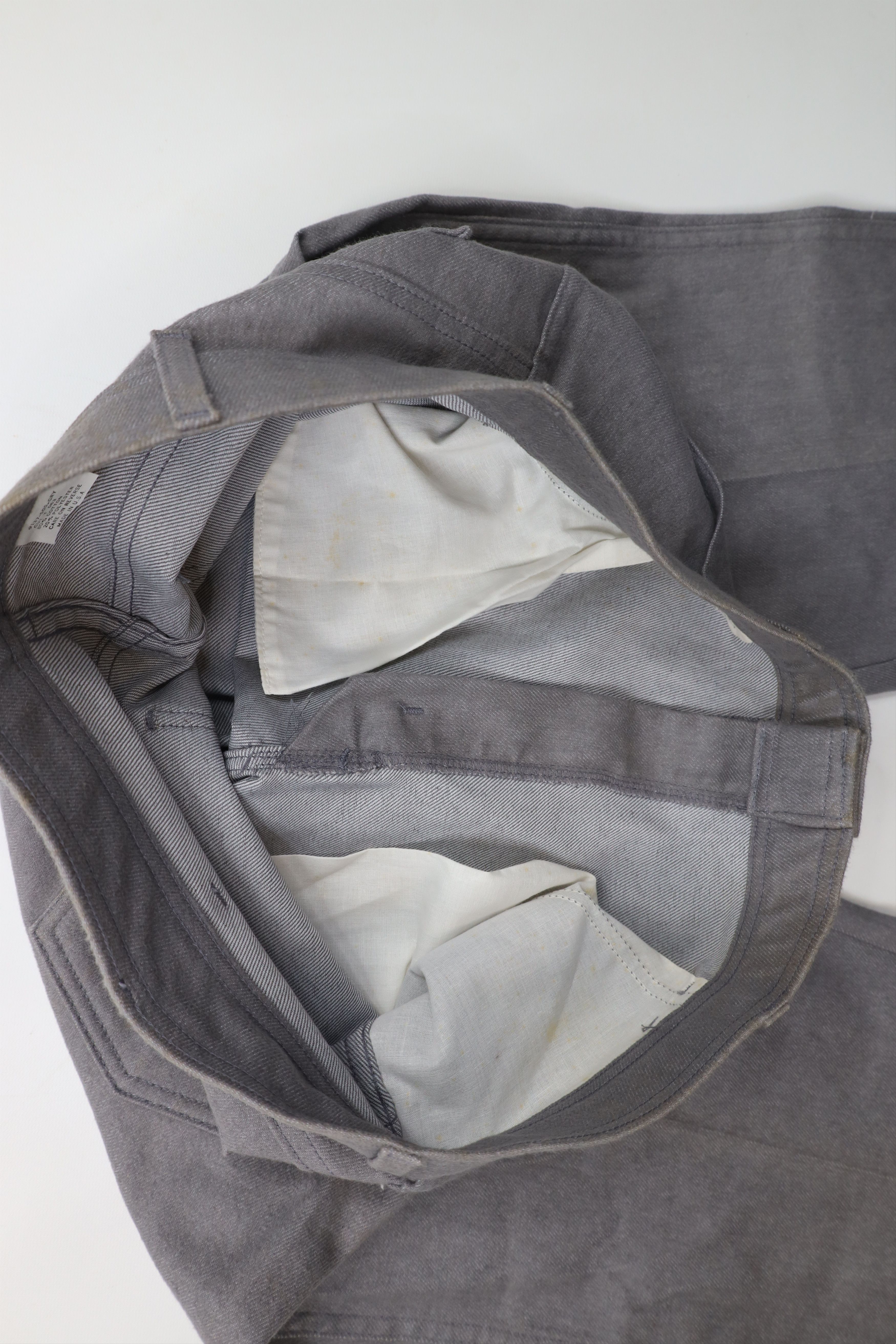 Vintage Vintage 90s Streetwear Flared Wide Leg Denim Jeans Gray USA Size US 36 / EU 52 - 10 Thumbnail