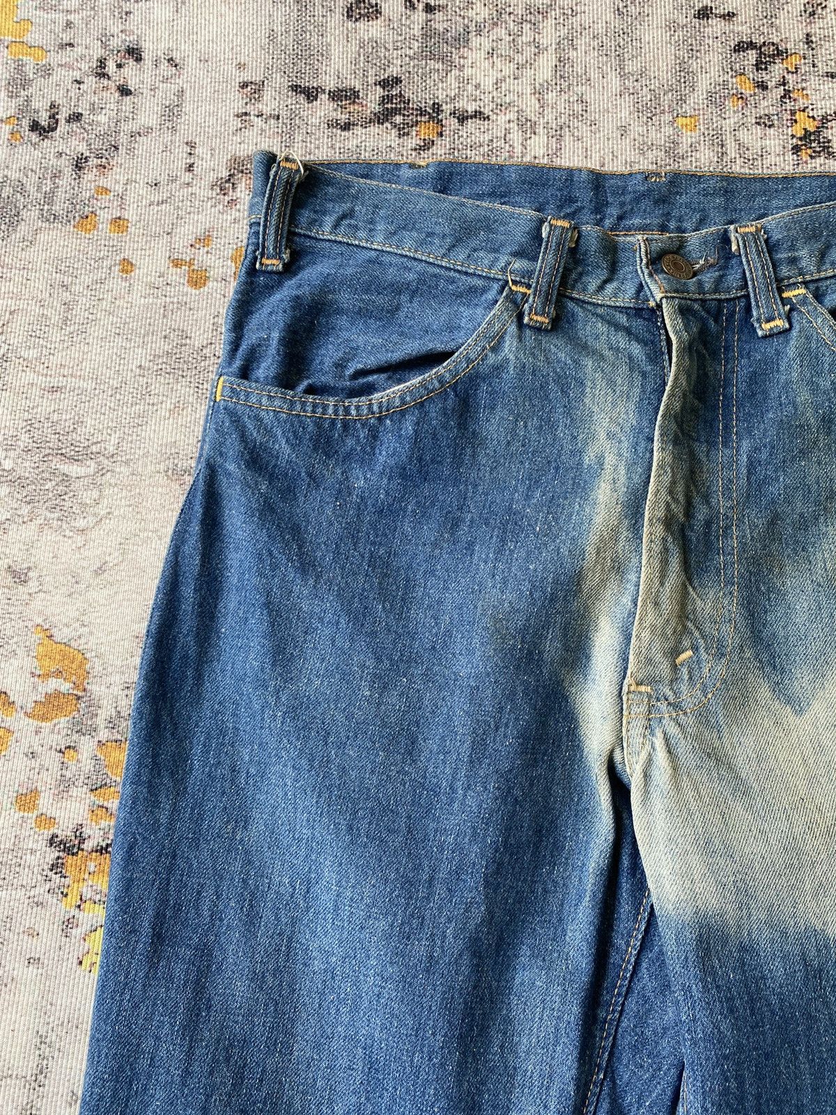 Vintage RARE !!! Vintage 70s Levi’s 646 Orange Tab Flare Denim Size US 30 / EU 46 - 6 Thumbnail