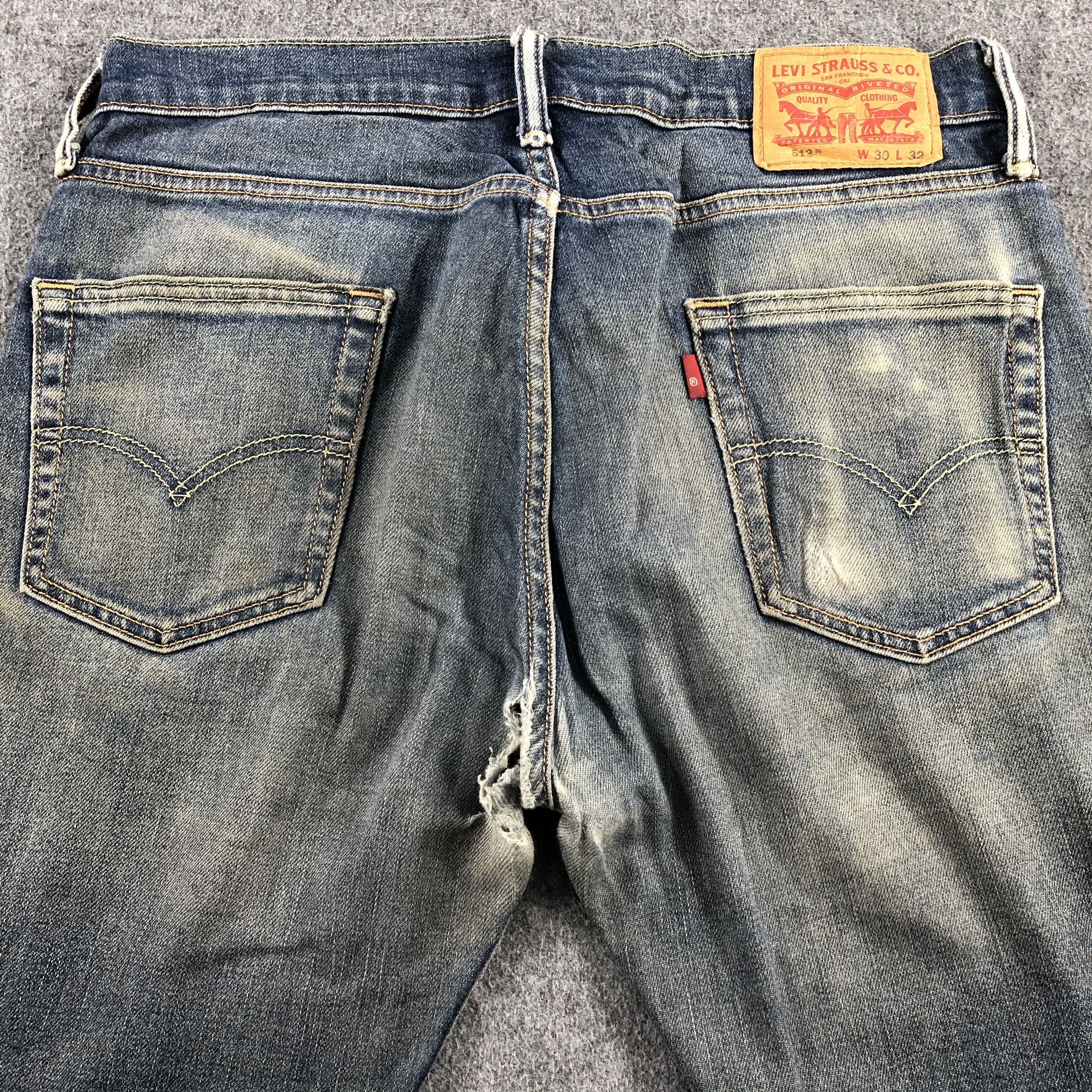Levi's Vintage Blue Wash Levis 513 Jeans-J1795 Size US 32 / EU 48 - 4 Thumbnail
