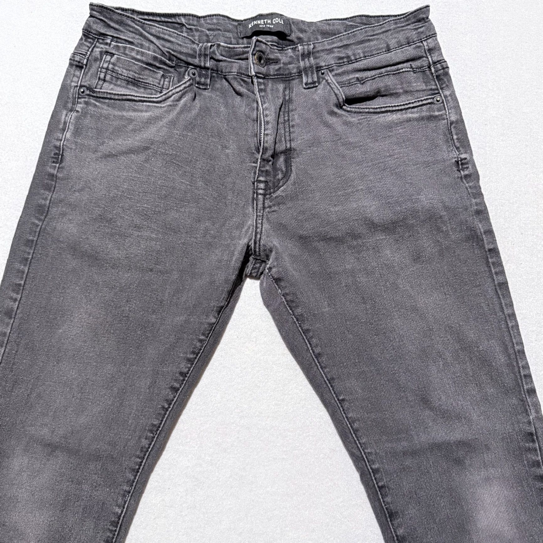 Kenneth Cole Kenneth Cole Jeans Men Gray Denim Slim Fit Low-Rise Zip Fly 32X30 Jeans Size US 32 / EU 48 - 3 Thumbnail