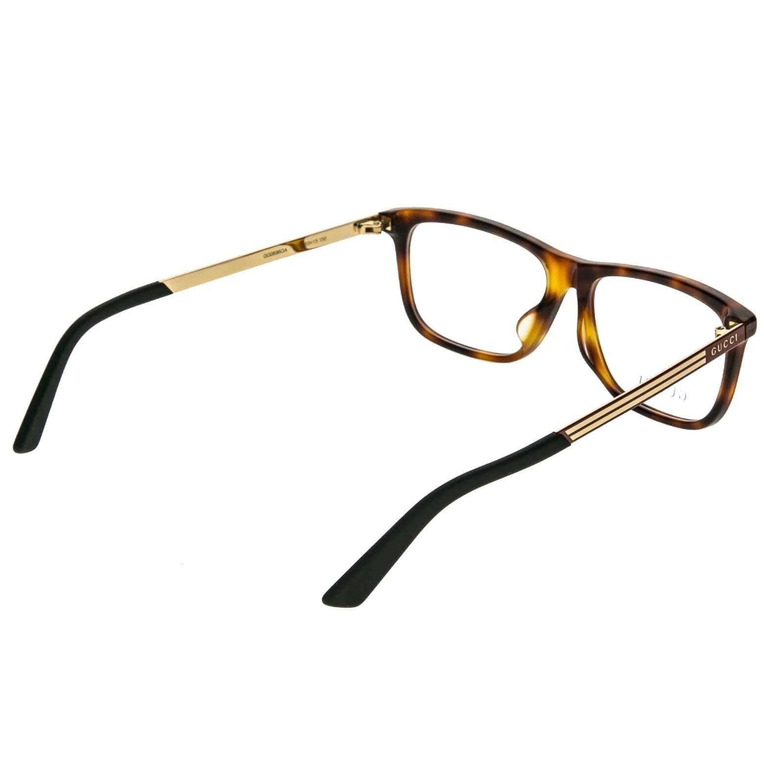 Gucci GUCCI GG0696O 0696 Brown Gold Red Metal Eyeglasses 003 Size ONE SIZE - 5 Thumbnail