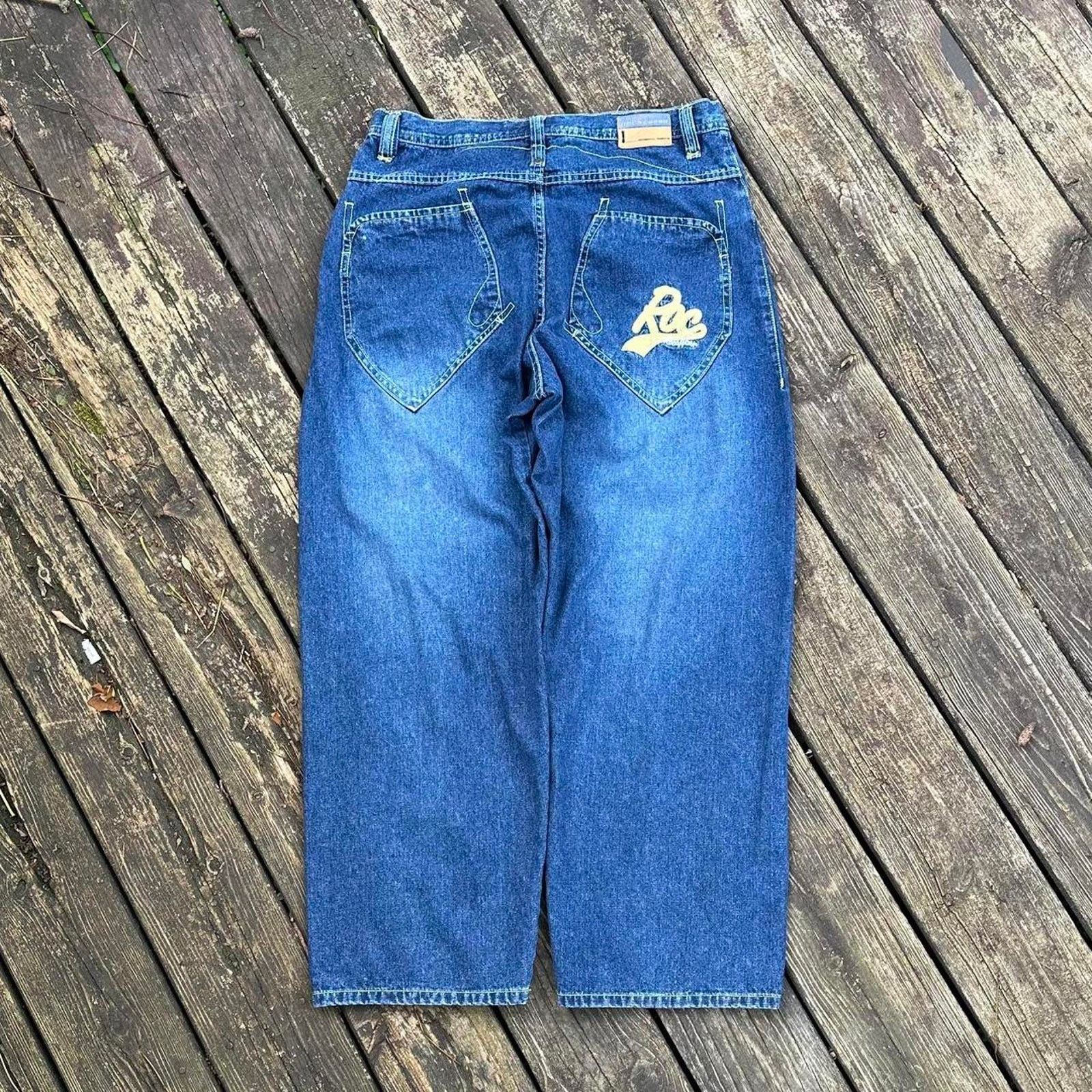 Rocawear Y2k 2000s rocawear baggy jeans with embroidered pocket Size US 34 / EU 50 - 1 Thumbnail