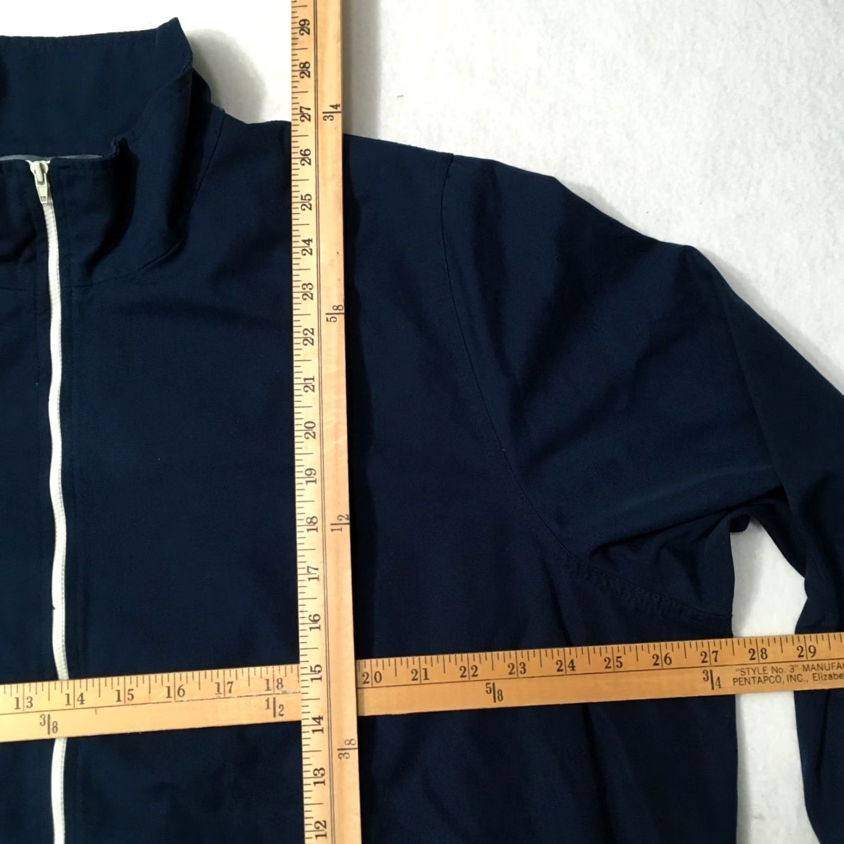 Vintage Koret Women's Jacket Blue Knit Long Sleeve zip Up Button Casual Workwear Size XL / US 12-14 / IT 48-50 - 4 Thumbnail