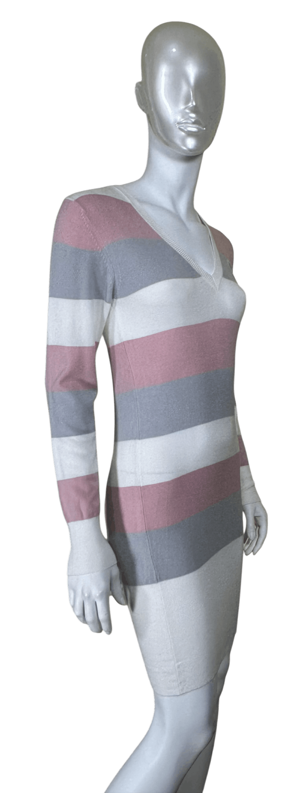 Fiorucci Striped Pink Grey dress Size XS / US 0-2 / IT 36-38 - 3 Thumbnail