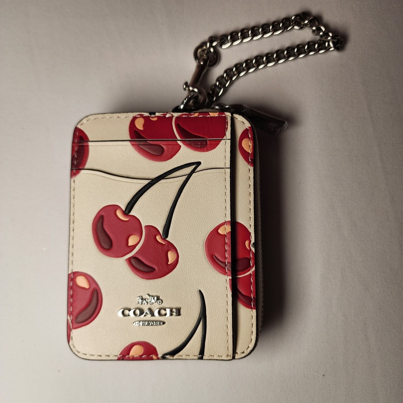 Coach NWT Coach CZ761 Zip Card Case With Cherry Print Size ONE SIZE - 1 Thumbnail