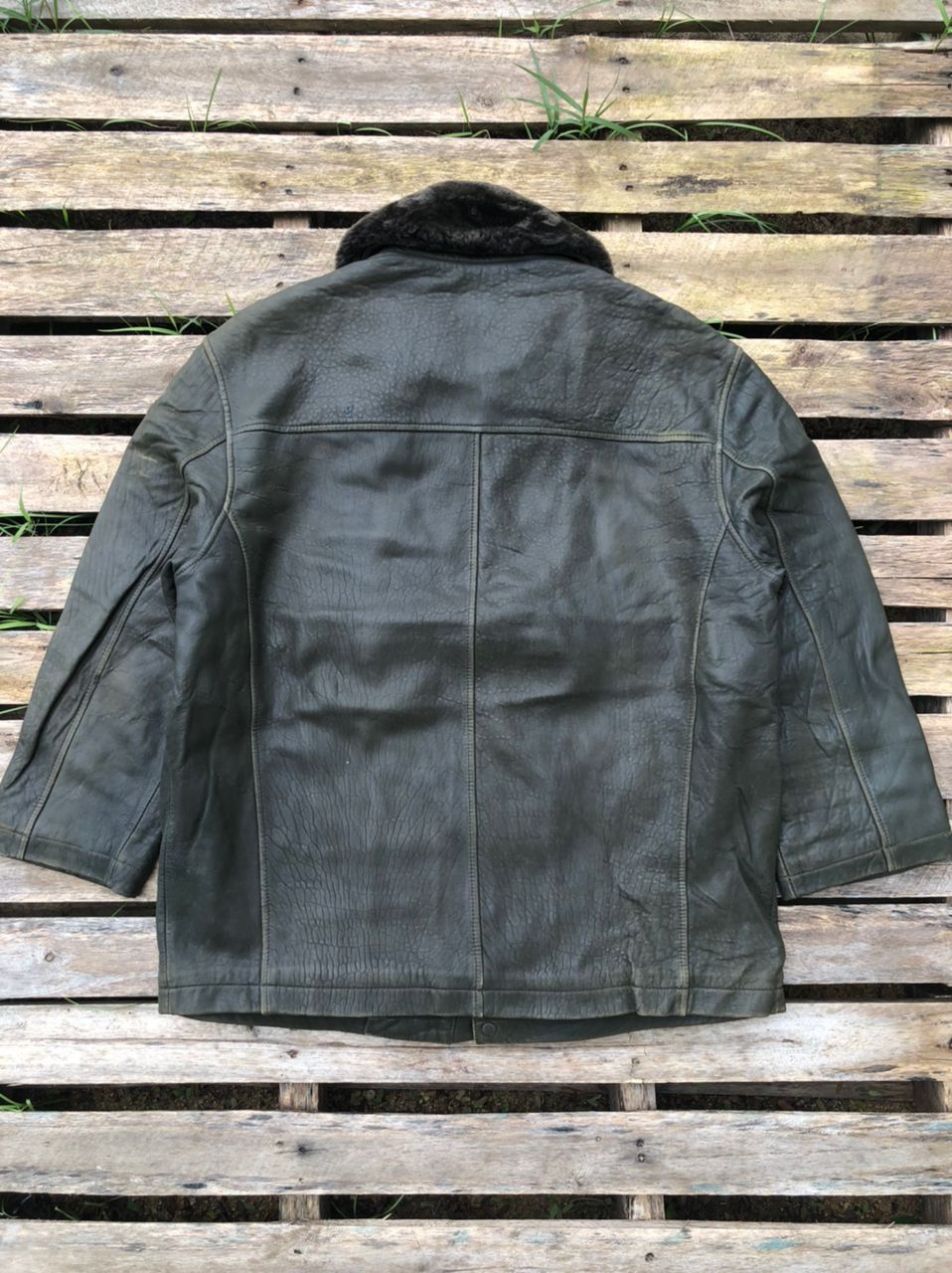 Yves Saint Laurent Vintage YSL Yves Saint Laurent Fur Leather Jacket Size US L / EU 52-54 / 3 - 3 Thumbnail