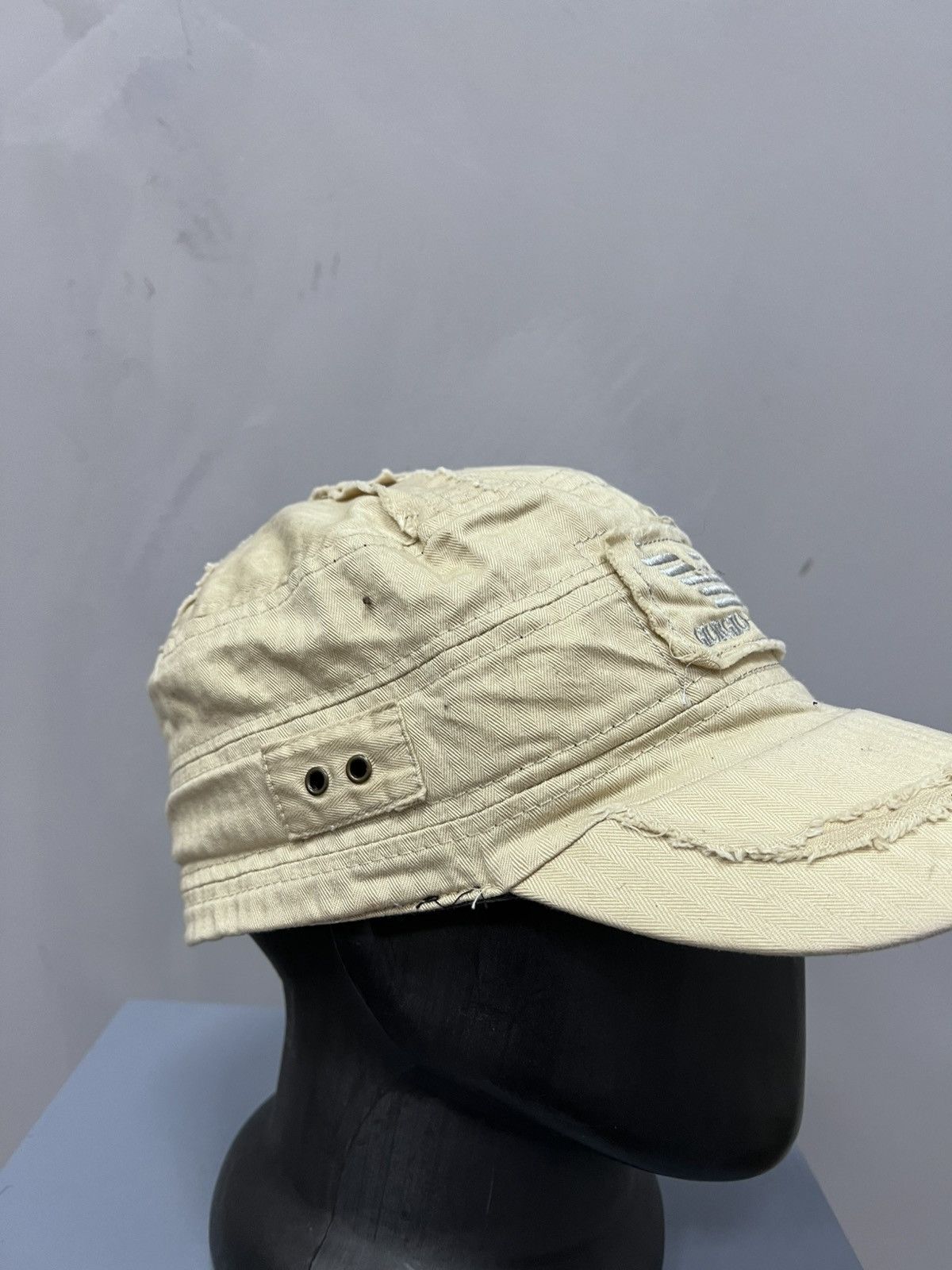 Emporio Armani × Le Grande Bleu (L.G.B.) Emporio Armani Extra Rare Archival DISTRESSED CAP HAT Size ONE SIZE - 3 Thumbnail