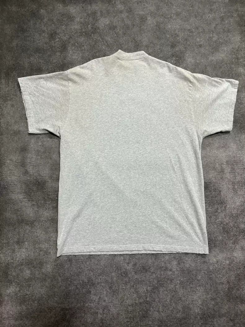 Balenciaga Balenciaga 23FW gray Be Kind patch distressed short sleeved Size US M / EU 48-50 / 2 - 6 Thumbnail