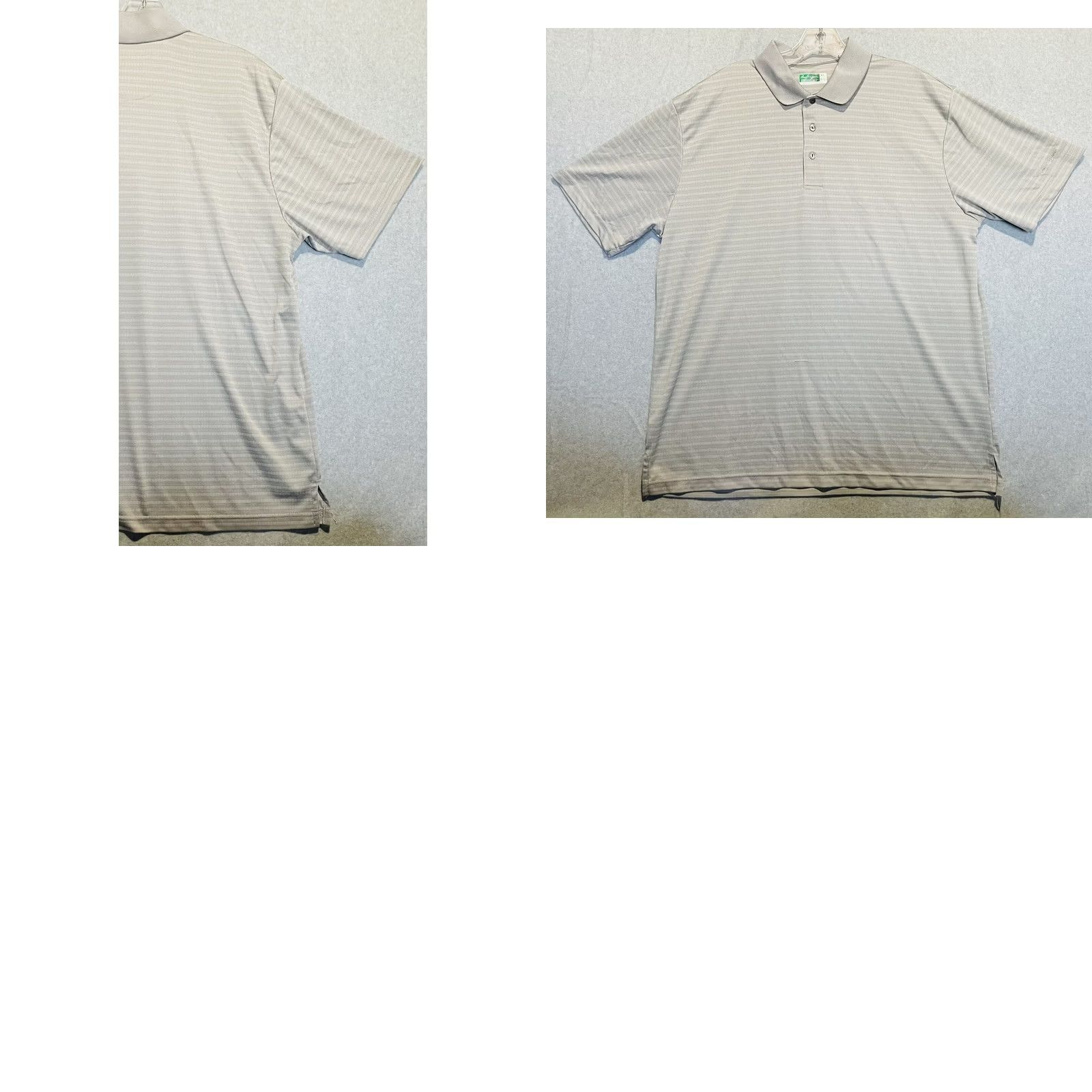Hogan VINTAGE? No — Ben Hogan Golf Polo Shirt Light Gray XL Short Sleeve Striped Pullover Shirt Mens Regular Polo Size US XL / EU 56 / 4 - 9 Thumbnail