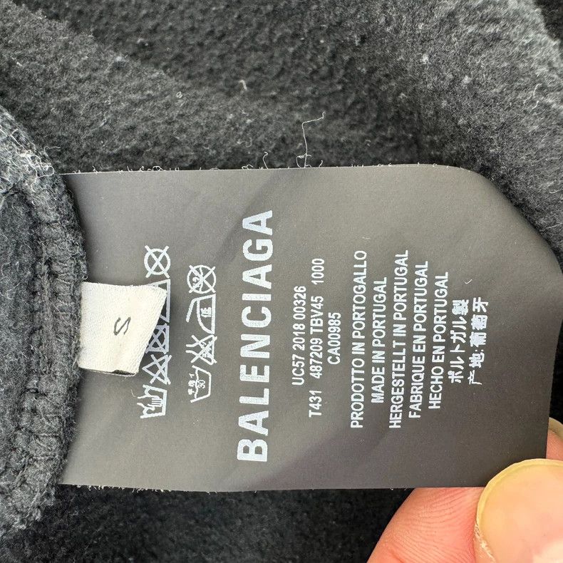 Balenciaga Balenciaga Distressed Sinner Hoodie Size US S / EU 44-46 / 1 - 7 Thumbnail