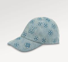 NWT Louis Vuitton Beige LV Monogram Nylon Get Ready Hat Cap Mens
