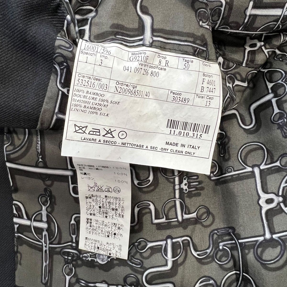Hermes Hermès Tailored Jacket with Inner Silk Detailing Size 50S - 7 Thumbnail