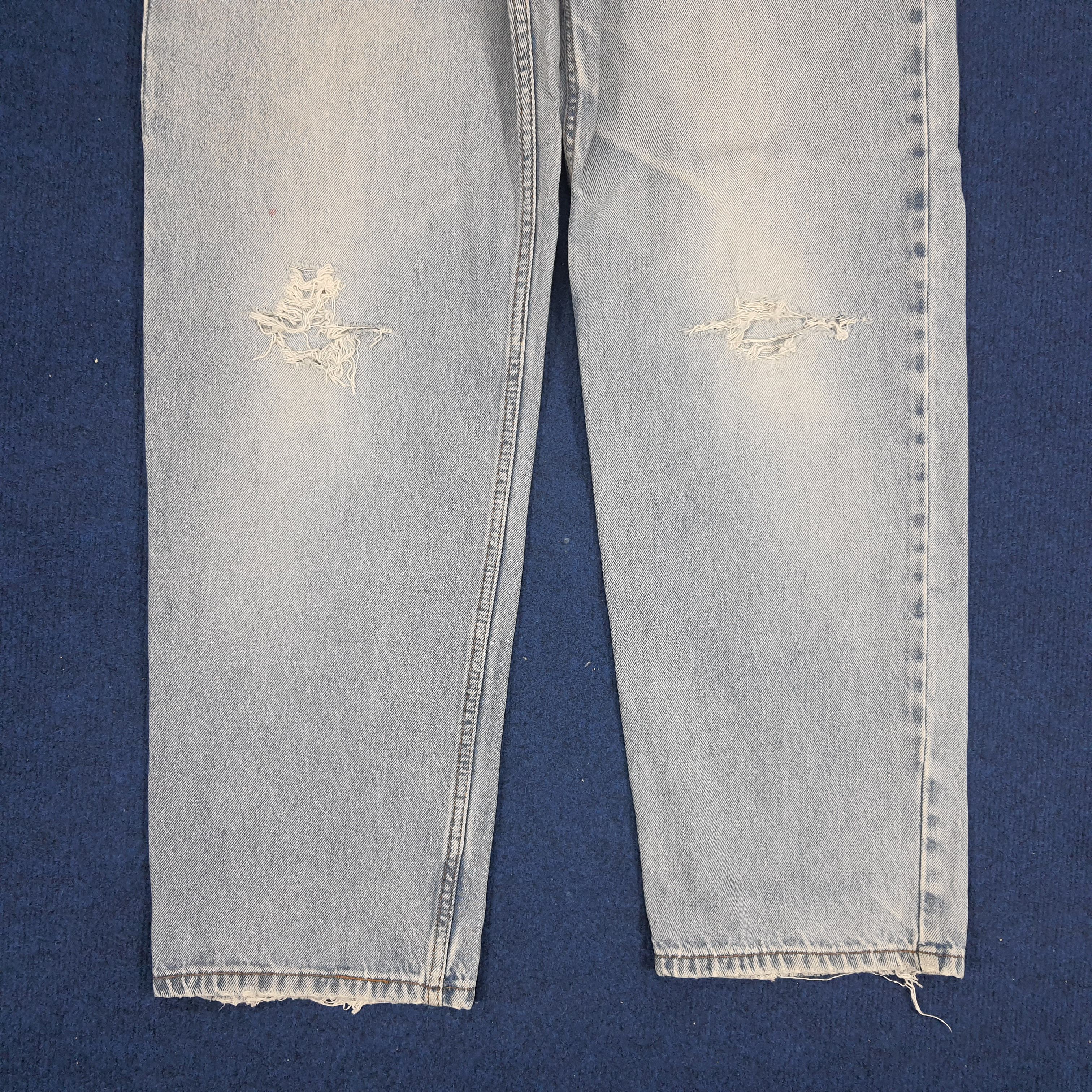 Levi's × Vintage Vintage Levi's 550 Relaxed Fit Distressed Jeans Size US 35 - 3 Thumbnail