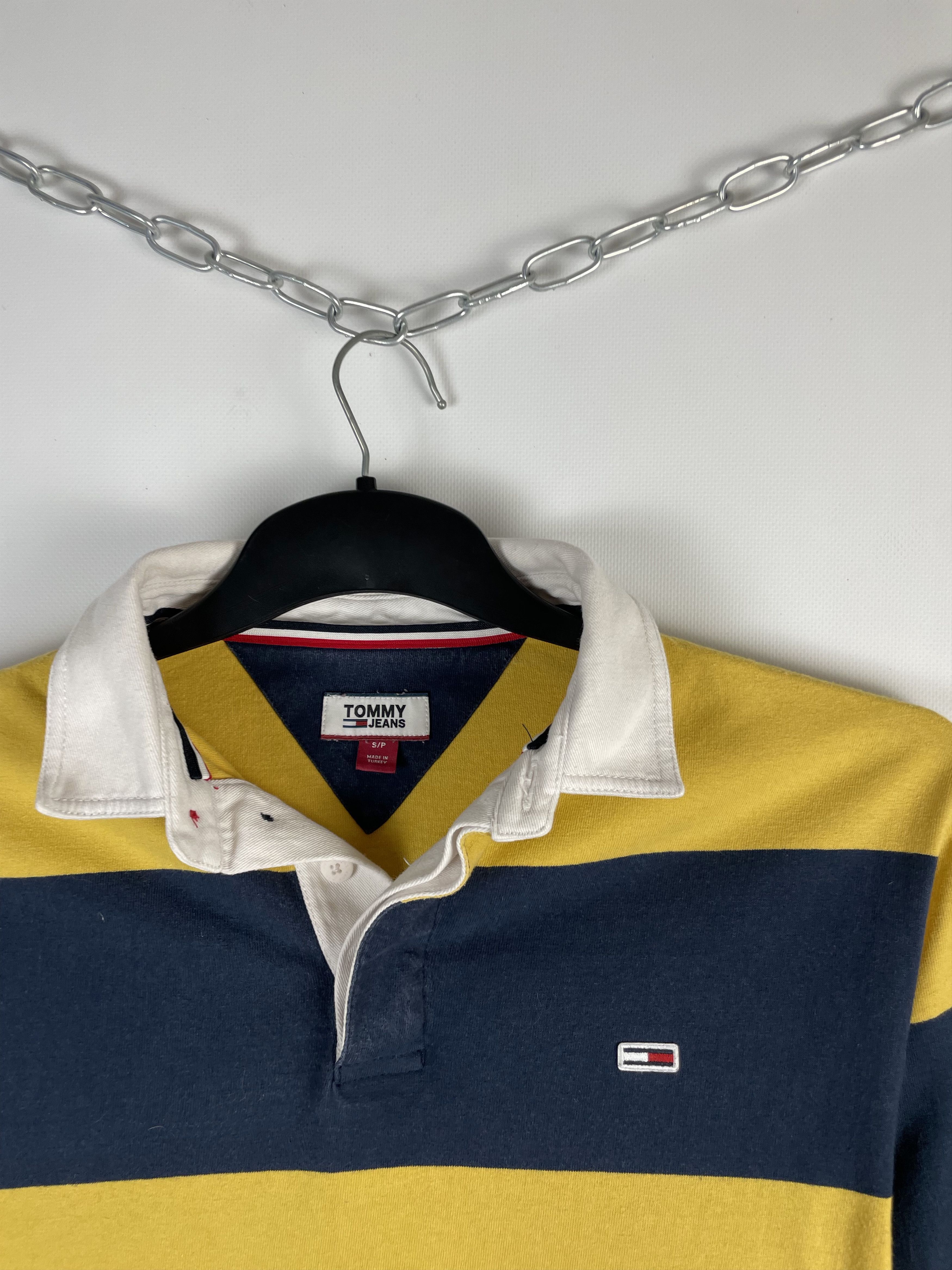 Tommy Hilfiger × Vintage Vintage Tommy Hilfiger Rugby Long Sleeve 90s Size US S / EU 44-46 / 1 - 4 Thumbnail