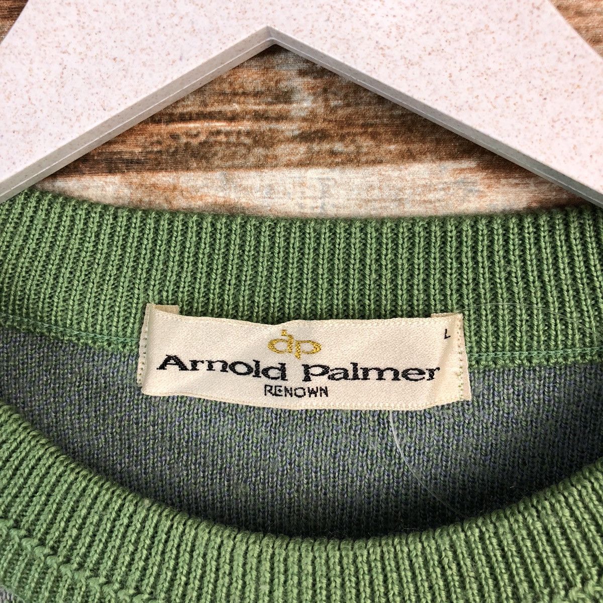 Homespun Knitwear × Japanese Brand × Palmer Trading Company Arnold Palmer vintage japan art Green Knitwear #A1254 Size L / US 10 / IT 46 - 10 Thumbnail