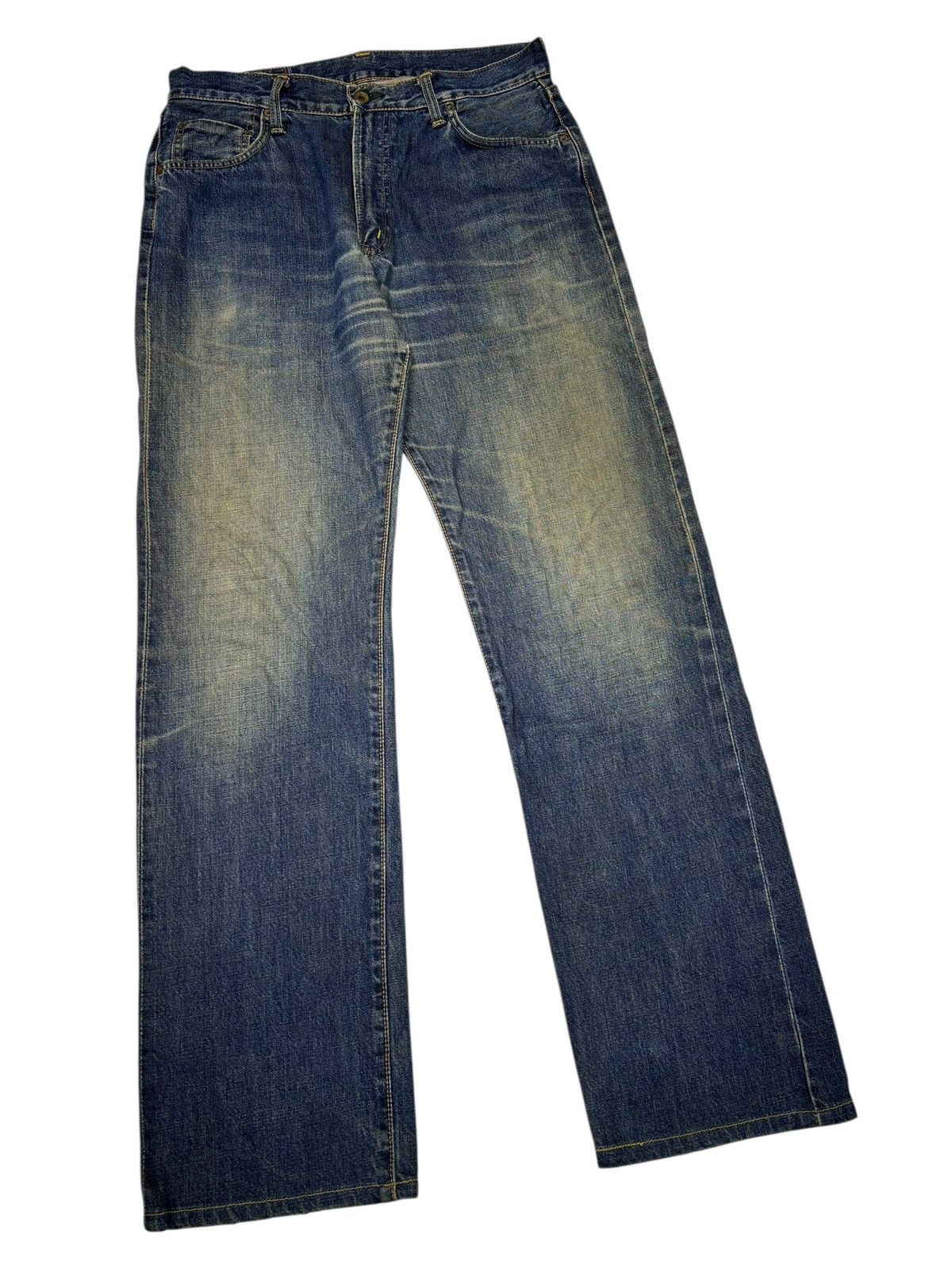 Kapital 🔥EDWIN 505xx SELVEDGE BAGGY JEANS MUD WASH DISTRESSED DENIM Size US 34 / EU 50 - 4 Thumbnail