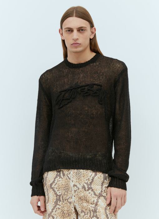 Stussy STUSSY LOOSE KNIT LOGO SWEATER | Grailed