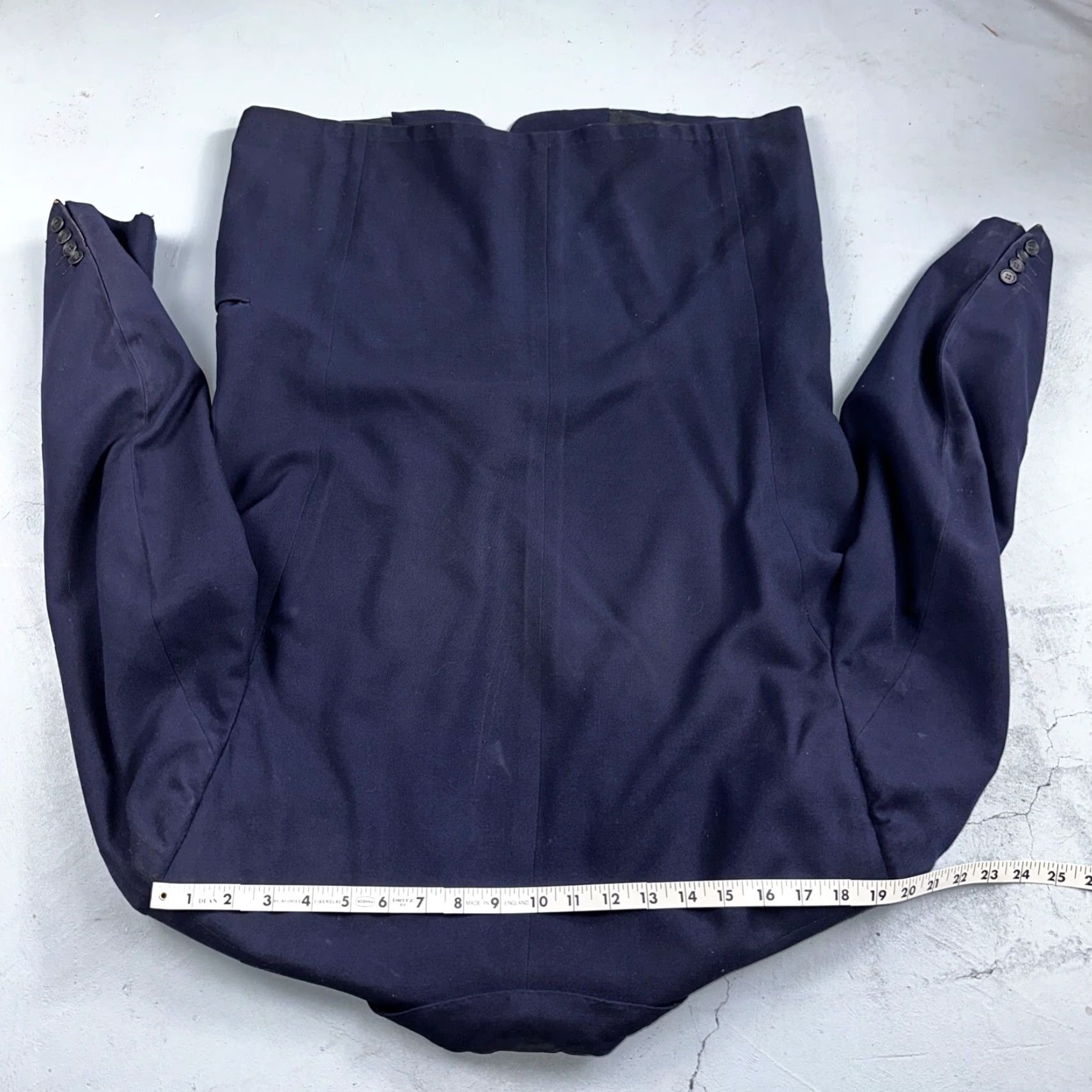 Austin Reed VTG Austin Reeds 2 PC Suit Jacket Pants Blue Rockabilly 1950s 42 Mens Size 42R - 7 Thumbnail