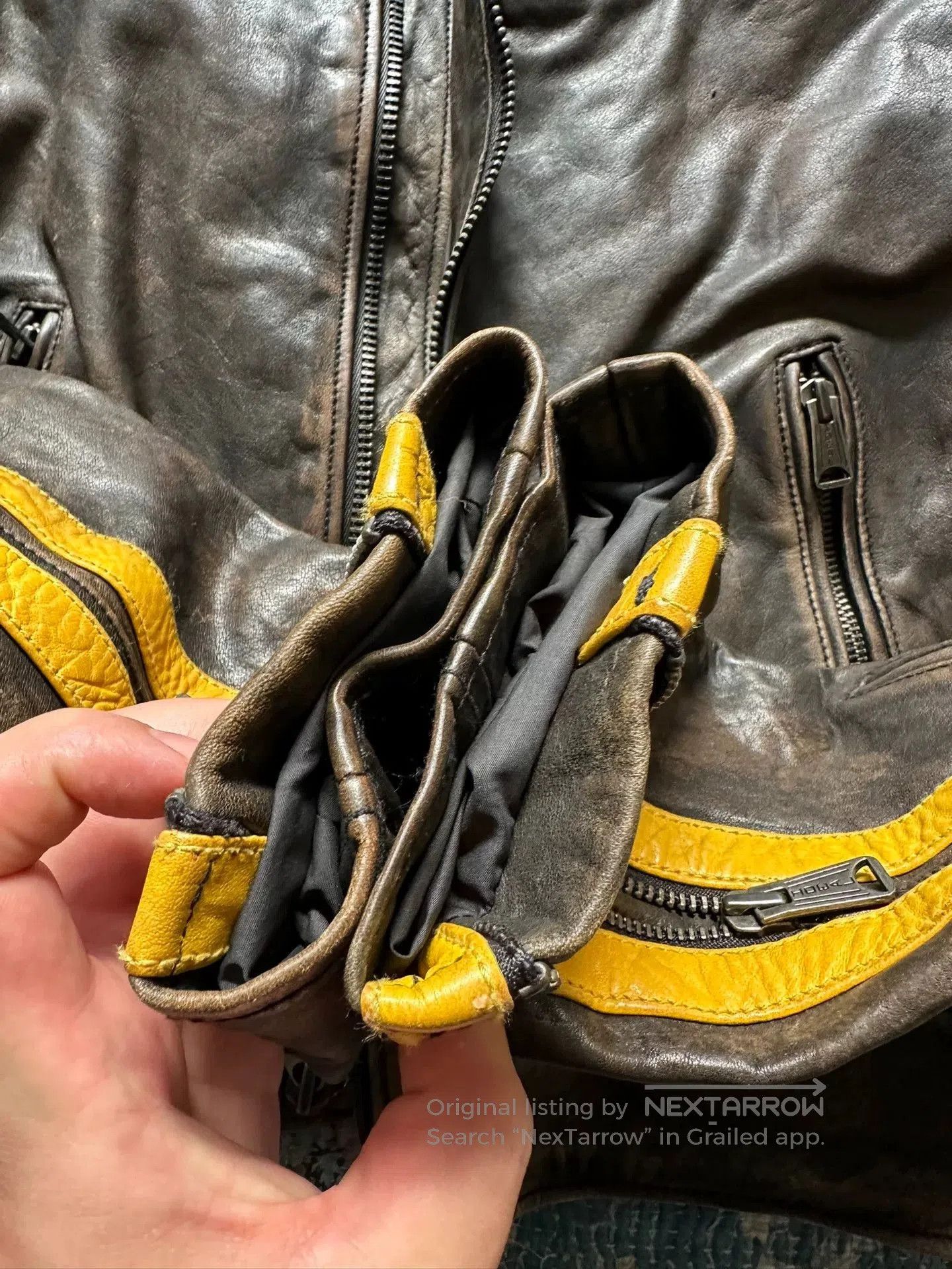 RRL Ralph Lauren raloh lauren motorcycle leather jacket. Size US S / EU 44-46 / 1 - 7 Thumbnail