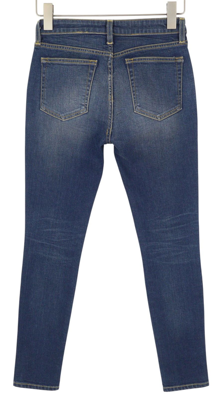 R13 ALISON SKINNY 27 Lily Blue FX Faded Washed Zip 86348 Size 27" / US 4 / IT 40 - 2 Thumbnail