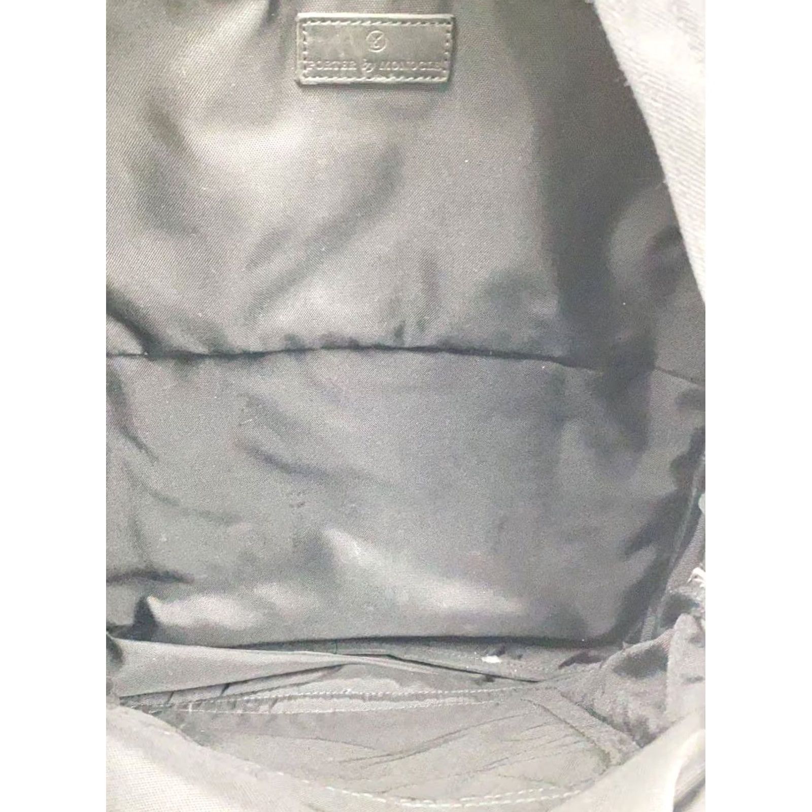 Rue Porter PORTER by MONOCLE Backpack, Black, Canvas, Plain, Used Size ONE SIZE - 6 Thumbnail