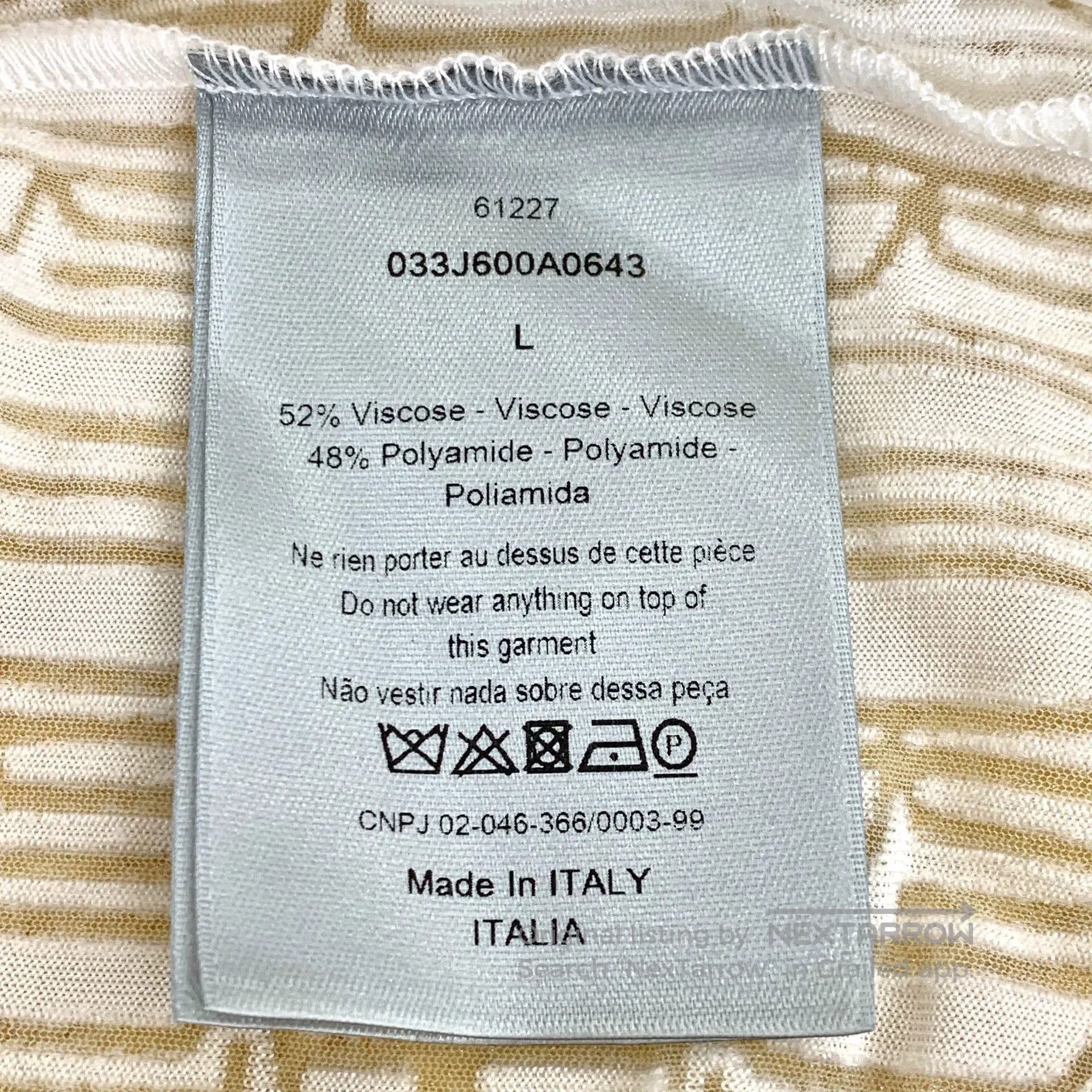 Dior white logo short sleeve t-shirt by dior. Size US L / EU 52-54 / 3 - 7 Thumbnail