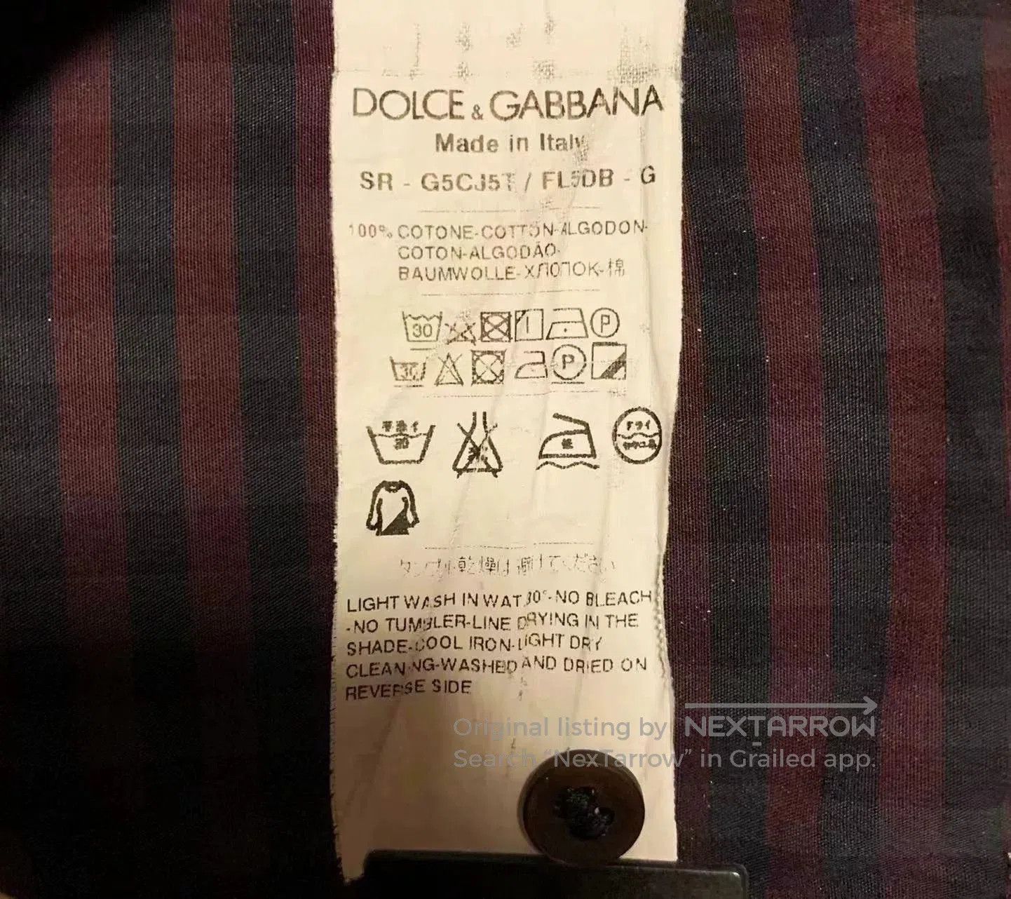 Dolce & Gabbana Dolce & Gabbana Men's Embroidered Shirt. Size US M / EU 48-50 / 2 - 5 Thumbnail
