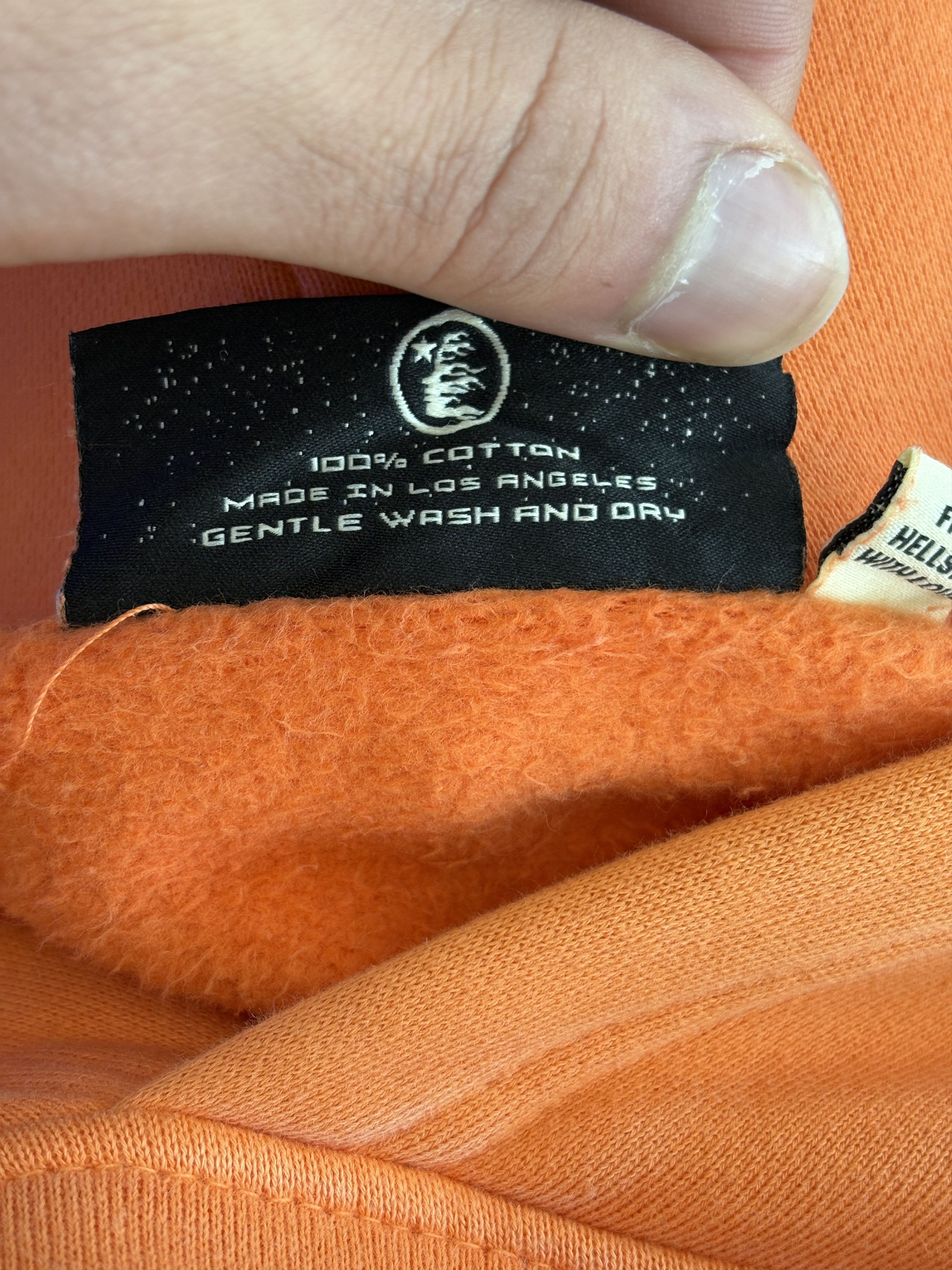 HELLSTAR Hellstar "Fire Orange" Hoodie Orange Dye Size US XL / EU 56 / 4 - 4 Thumbnail