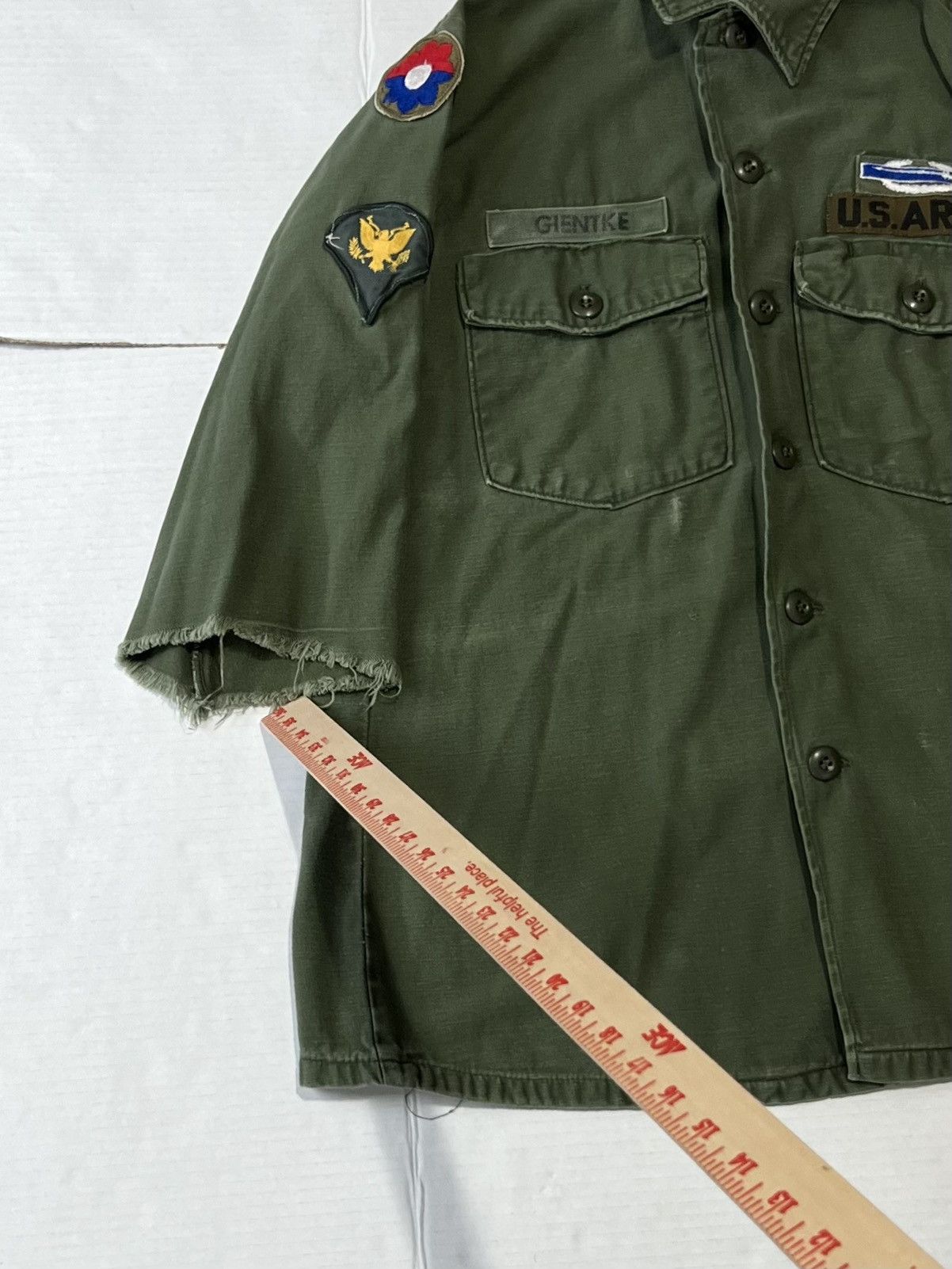 Other Vintage Vietnam War Us Army Shirt Green Og 107 Compact Size US M / EU 48-50 / 2 - 9 Thumbnail