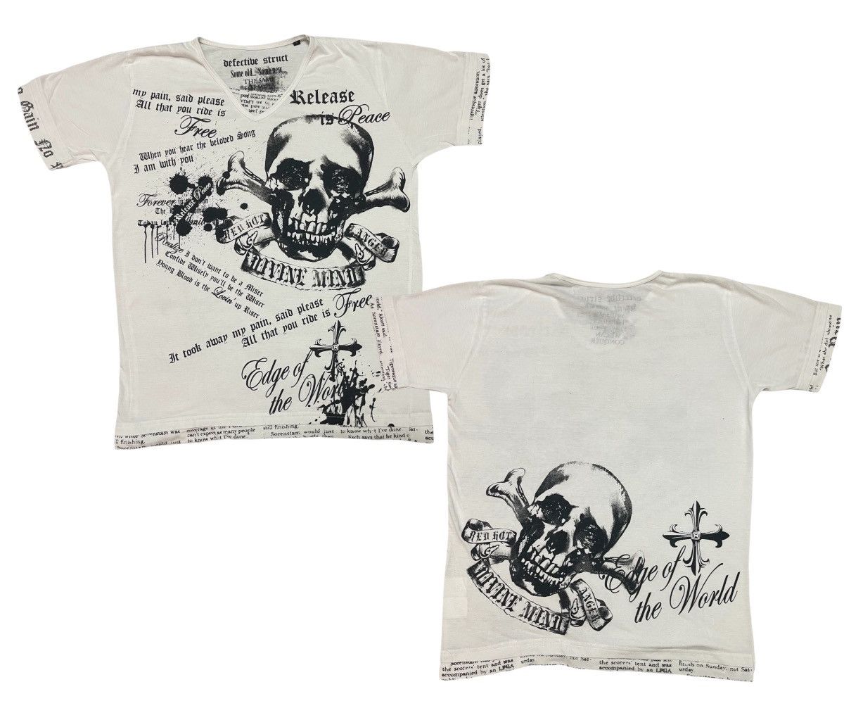 Affliction 2000s DETECTIBE STRUCT SKULL SHIRT RARE DESIGN Size US M / EU 48-50 / 2 - 1 Thumbnail