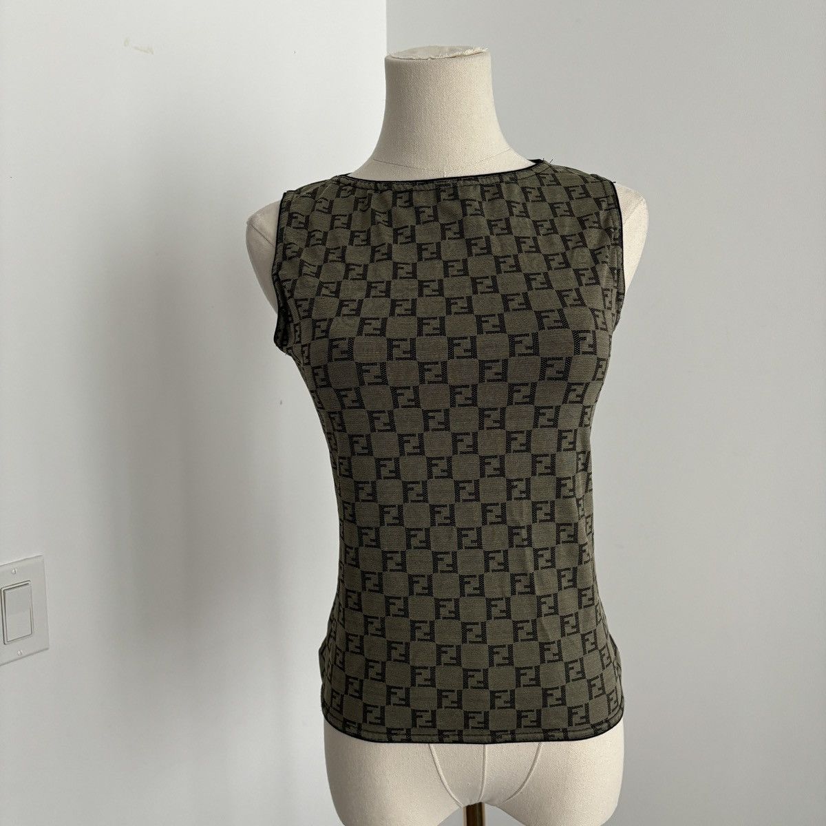 Image of Fendi Top in Brown, Women's (Size Small)