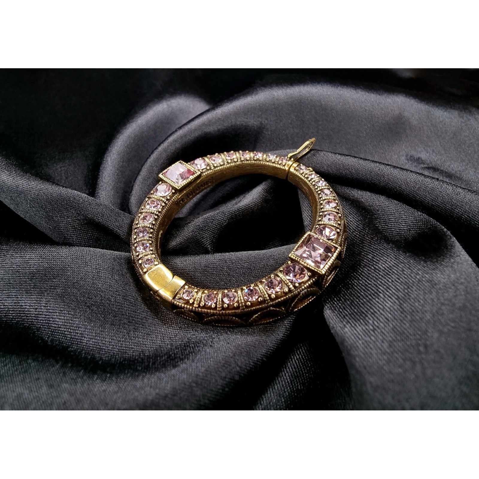 Vintage Rare Find Heidi Daus Signed Pendant Scarf Ring Buckle Purple Size ONE SIZE - 3 Thumbnail