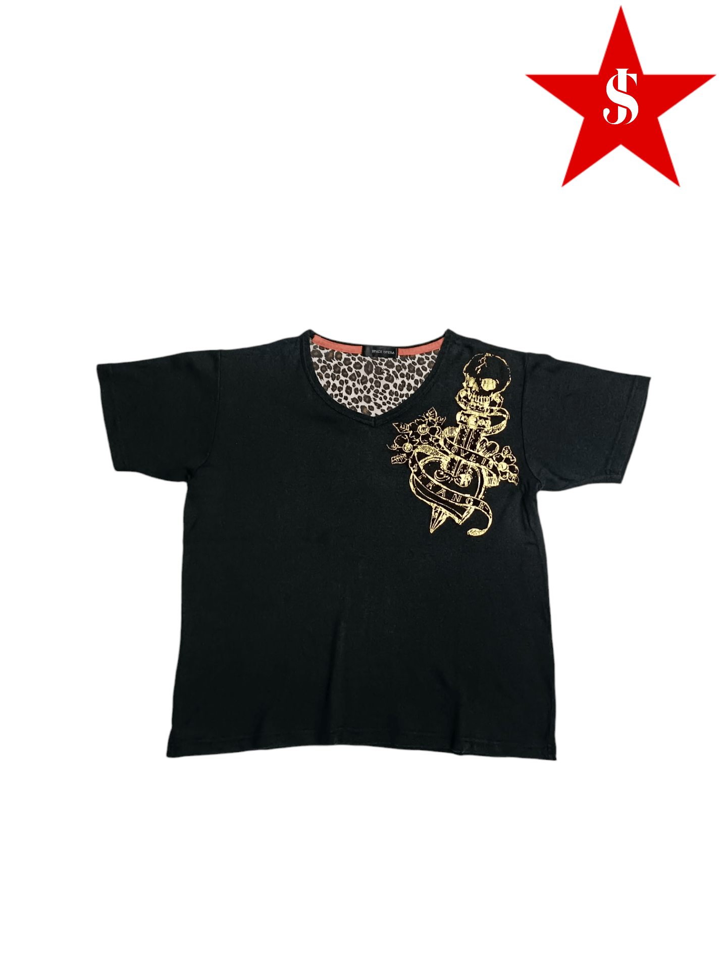 Japanese Brand × Vintage Space Opera Print Skull Gold "Love Is Strange" Size US L / EU 52-54 / 3 - 1 Thumbnail