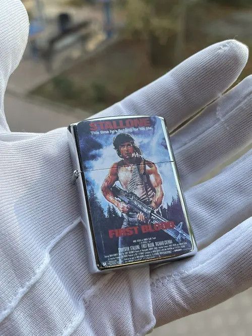VIBE Vintage Rembo cigar lighter first blood Stallone rare. WORK Size ONE SIZE - 4 Thumbnail